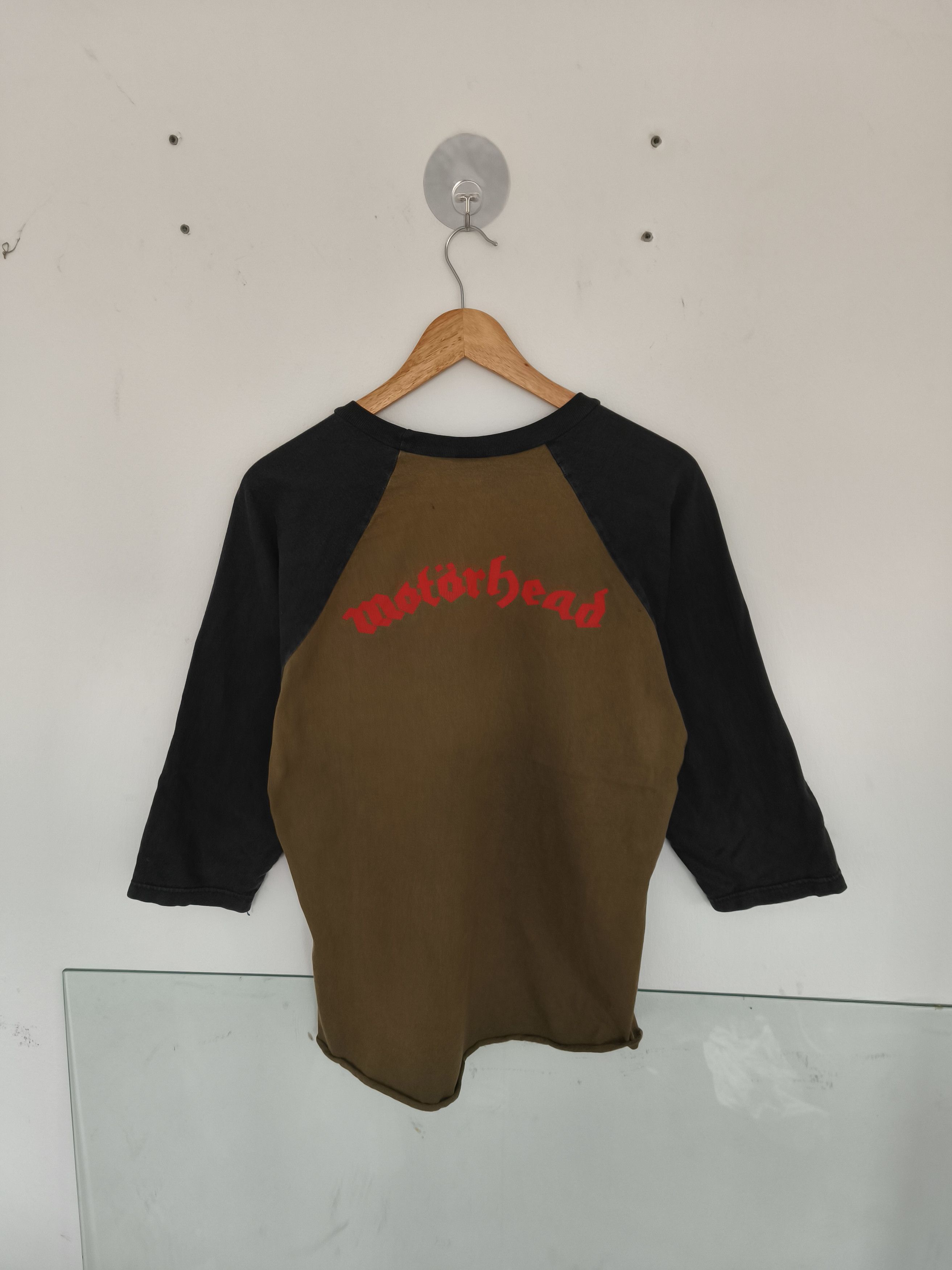 Band Tees × Vintage Vintage Bootleg Motorhead 'Inferno' Band 3Quarter Tee Size US M / EU 48-50 / 2 - 4 Thumbnail