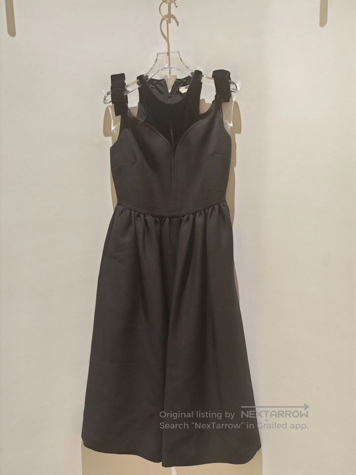 Fendi Fendi Black Off-Shoulder Bow Dress. Size S / US 4 / IT 40 - 3 Thumbnail