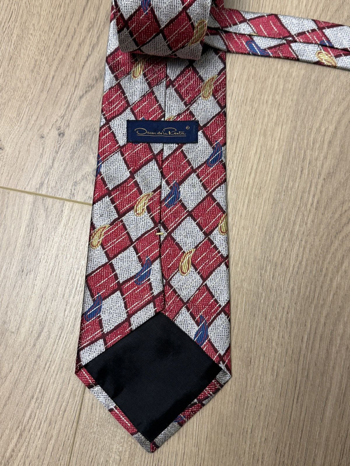 Oscar De La Renta Vintage Oscar de la Renta Silk Tie Made in USA – WPL 4075 Size ONE SIZE - 3 Thumbnail