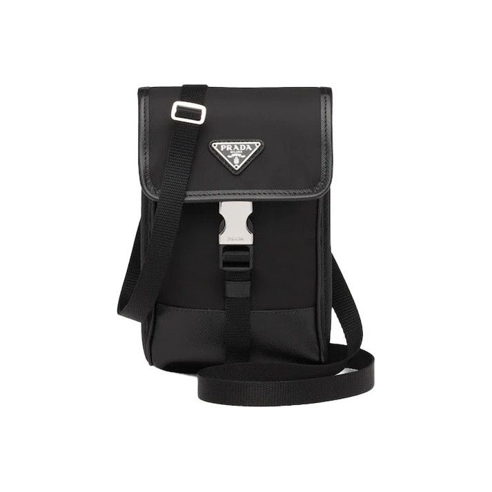 Prada Prada Saffiano Re-Nylon Phone Bag ONE SIZE Size ONE SIZE - 1 Thumbnail