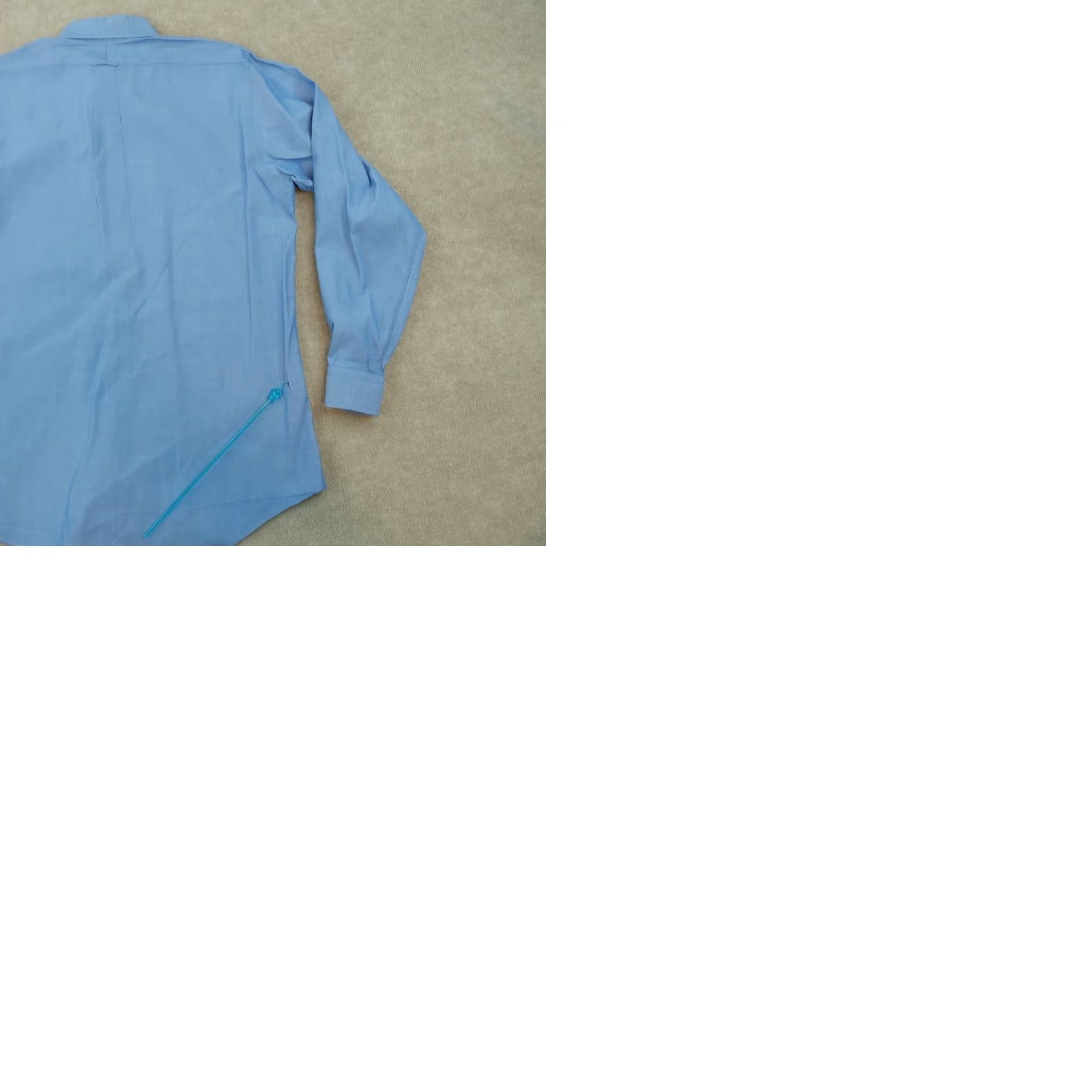 Lands' End Lands' End Shirt Mens 16.5-37 Tall Blue Long Sleeve Button-Up Casual Pocket Size US XL / EU 56 / 4 - 9 Thumbnail