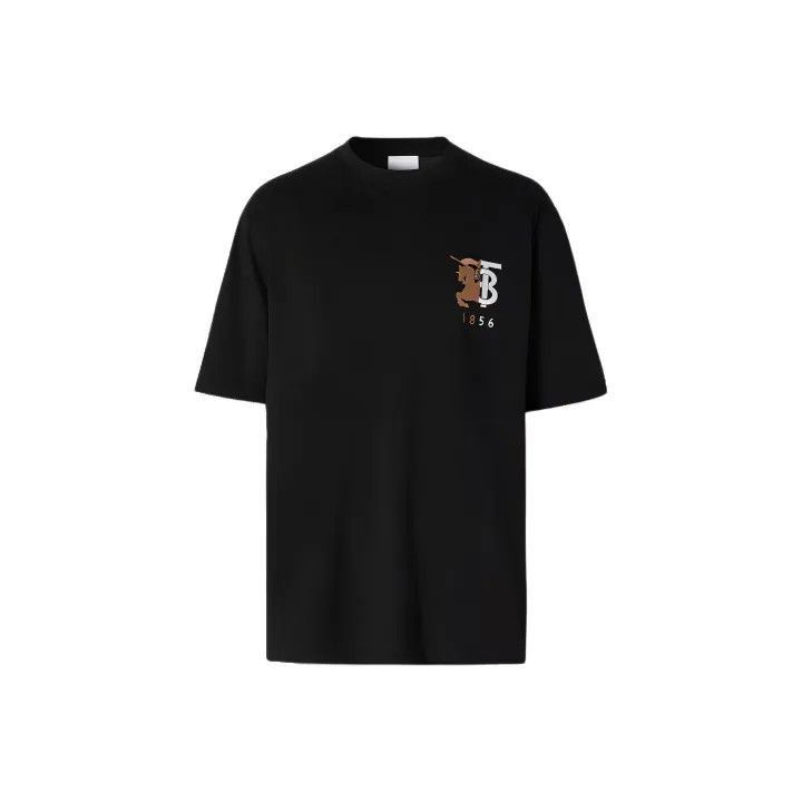 Burberry Burberry Burberry Black Short Sleeve T-Shirt with Logo-250 Size US L / EU 52-54 / 3 - 1 Thumbnail