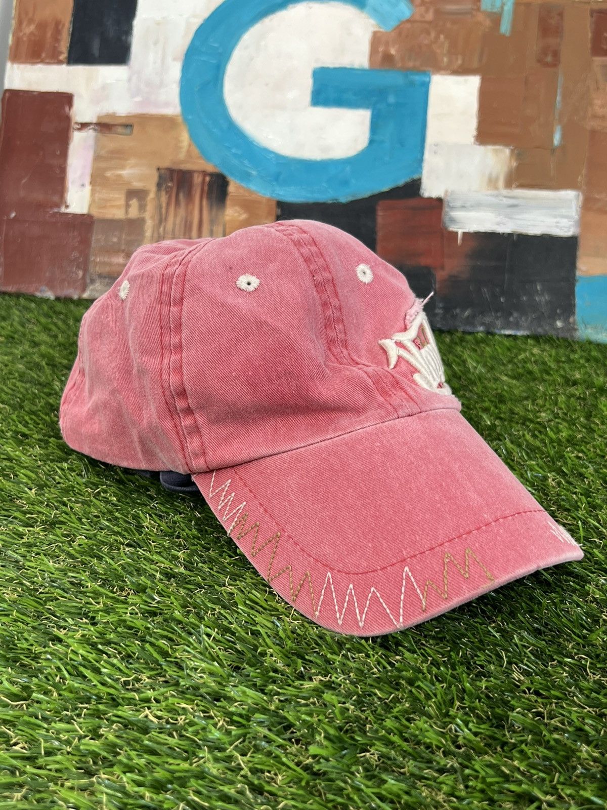 Japanese Brand Vintage pink distressed Von Dutch cap y2k japanese swag 90s Size ONE SIZE - 2 Thumbnail
