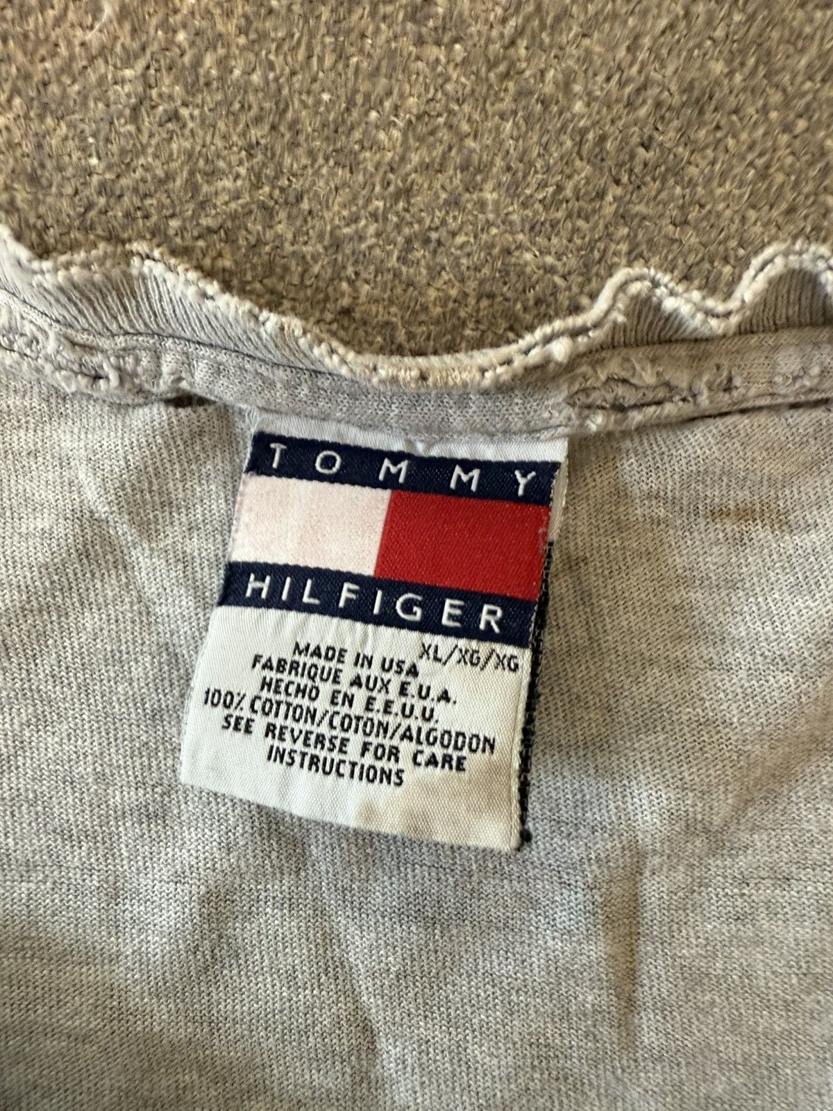 Tommy Hilfiger Vtg Tommy Hilfiger Athletics Short Sleeve T Shirt Size US XL / EU 56 / 4 - 5 Thumbnail