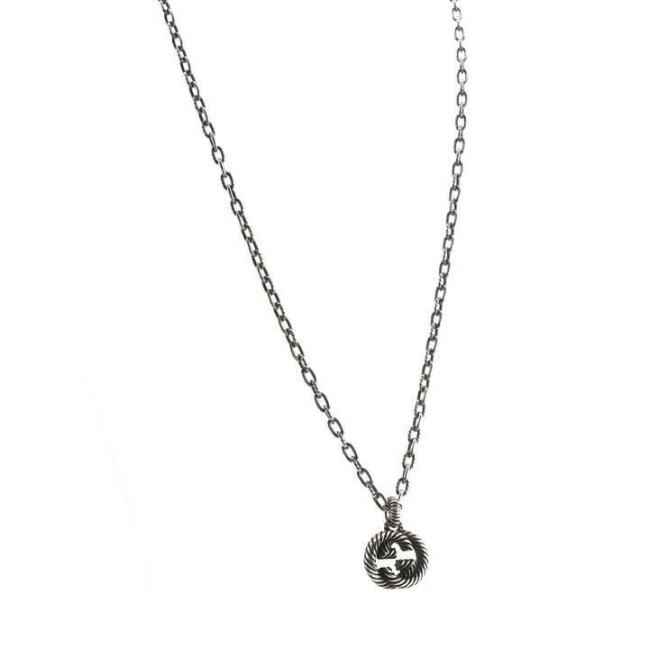 Gucci Gucci Gucci Double G Silver Necklace for Couples -2506 Size ONE SIZE - 1 Thumbnail