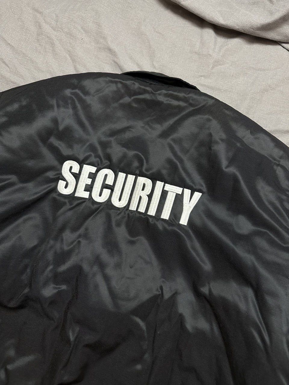 Japanese Brand Security Bomber Jacket Vintage Y2k Boxy Fit Streetwear Alpha Size US XL / EU 56 / 4 - 6 Thumbnail