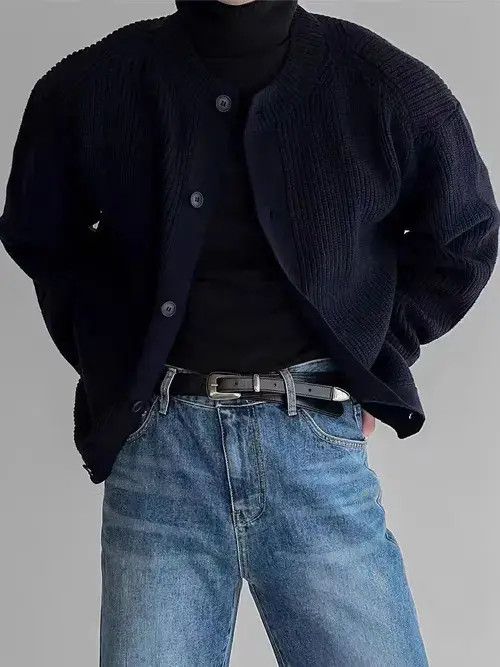 Aran Isles Knitwear Vintage Blue Buttoned Casual Sweater Knit Jacket Size US M / EU 48-50 / 2 - 4 Thumbnail