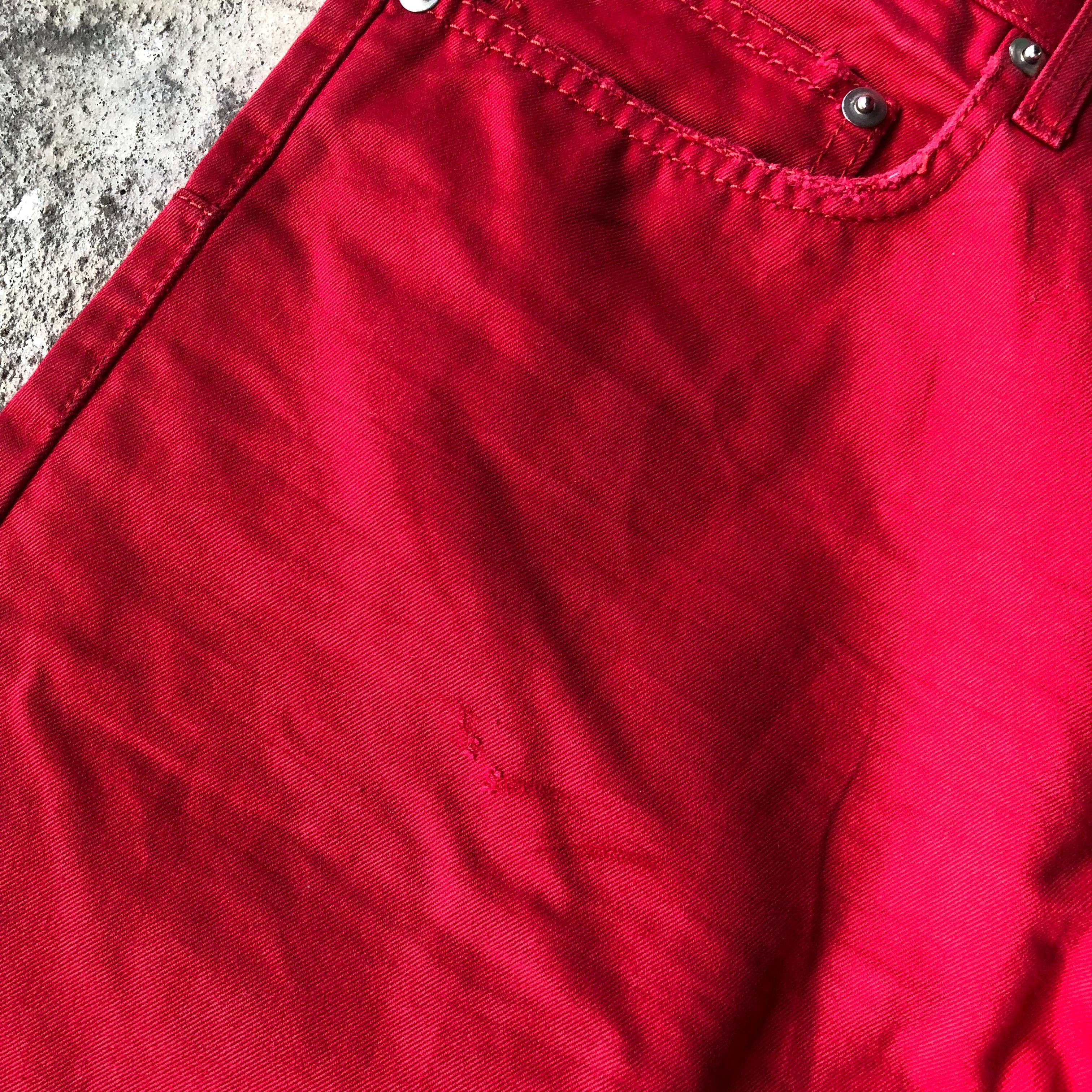 Dior × Hedi Slimane SS06 Dior Hedi Slimane Red Jeans Size US 30 / EU 46 - 4 Thumbnail