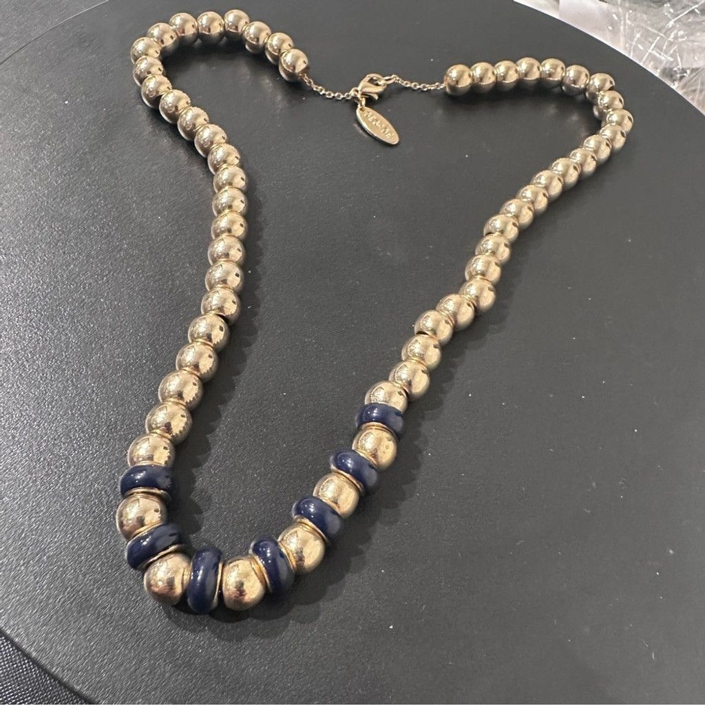 The Unbranded Brand Vintage Gold And Black Bead Necklace 17" Fashion Jewelry Size ONE SIZE - 15 Thumbnail