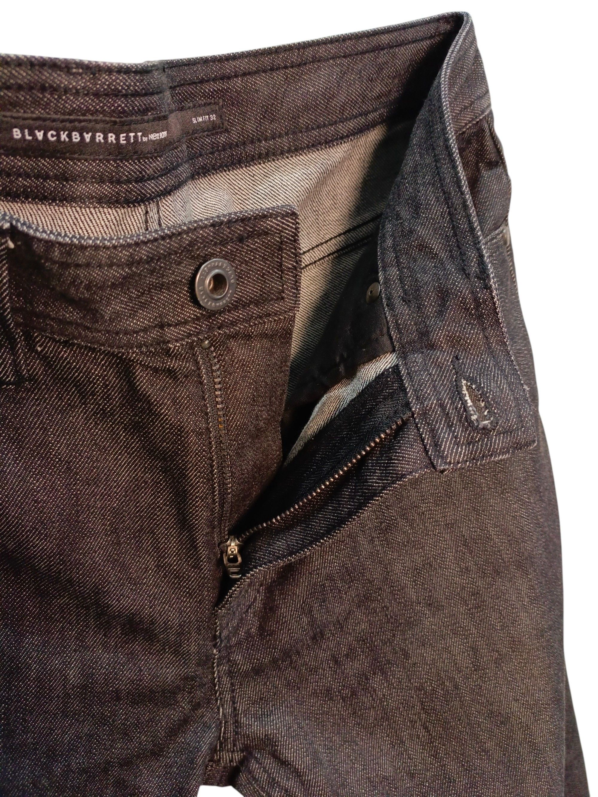 Neil Barrett Neil Barret Black Barret Selvedge Slim Jeans Size US 32 / EU 48 - 6 Thumbnail
