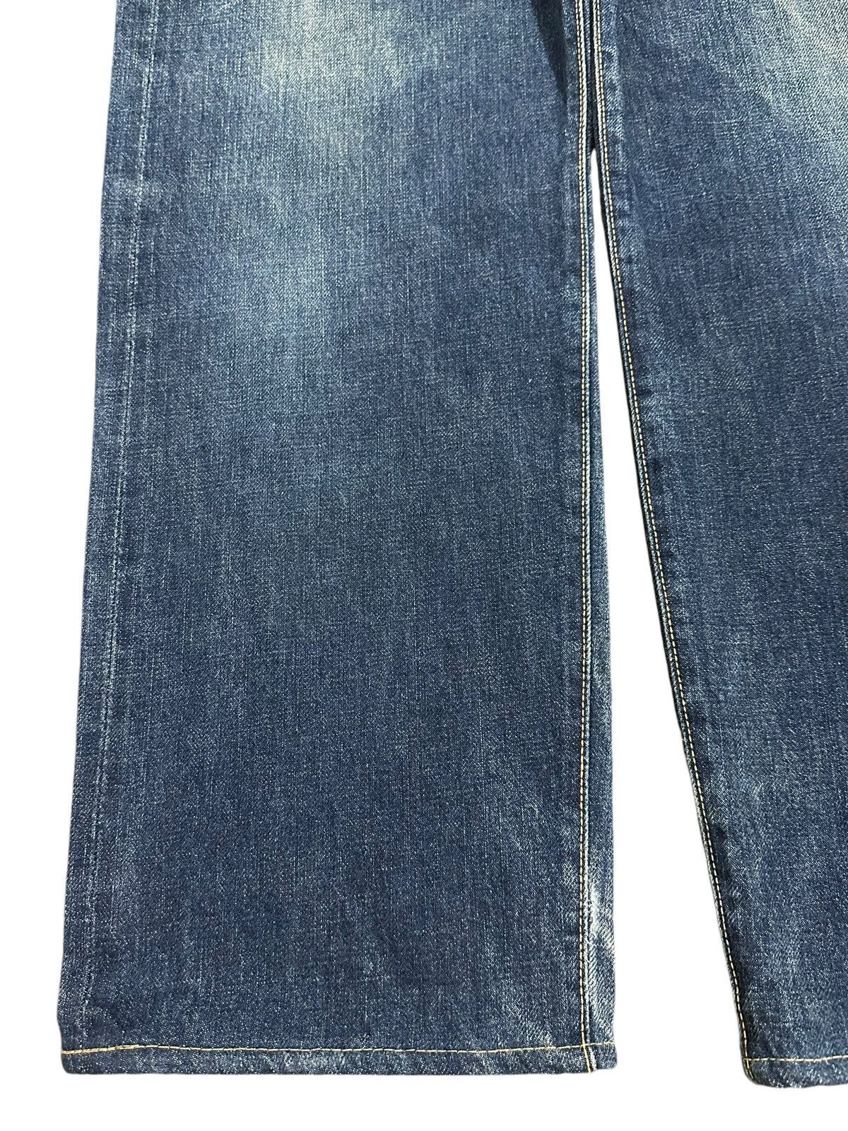 Evisu Vintage 80s Usa Evis Selvedge Faded Wash Style Baggy Jeans Size US 30 / EU 46 - 8 Thumbnail