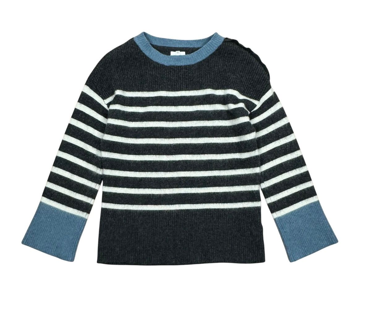 Designer Thought Wool-Nylon Striped Jumper Sweater size 10 38 Size XS / US 0-2 / IT 36-38 - 8 Thumbnail