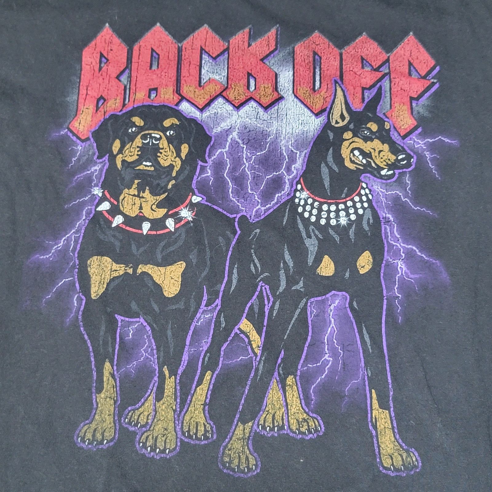 Other DOM Black Unisex Tee "Back Off" Guard Dogs - Size Large Size US L / EU 52-54 / 3 - 2 Thumbnail