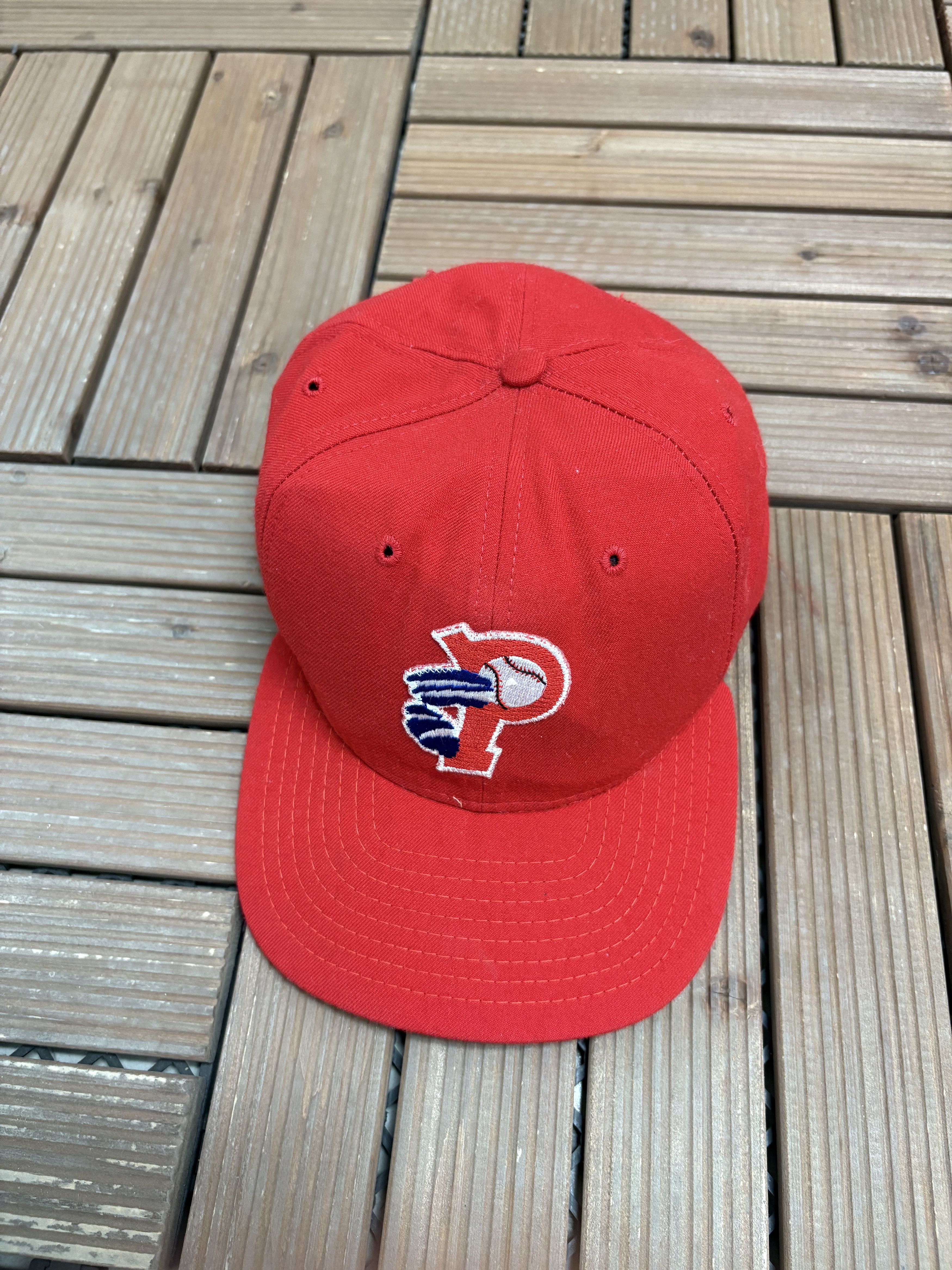 New Era × Vintage Philadelphia Phillies Vintage Red Snap Back Hat Cap Size ONE SIZE - 1 Thumbnail