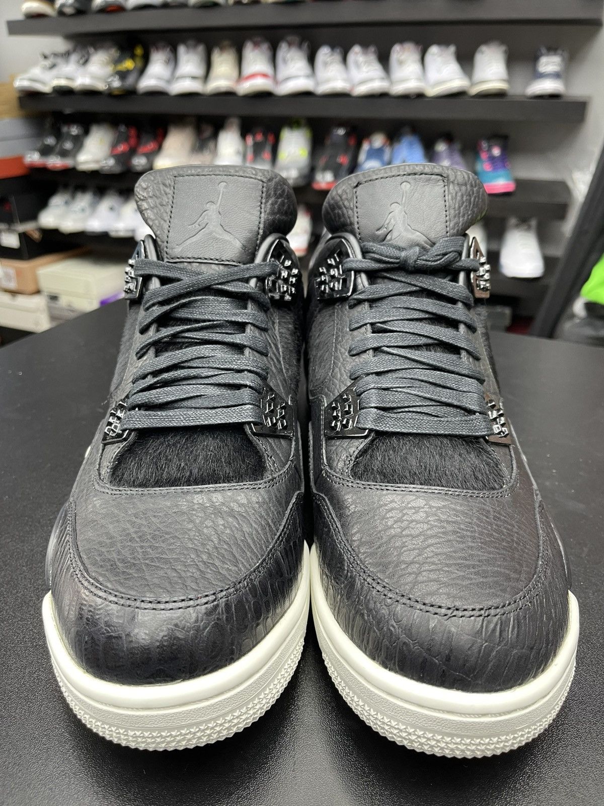 Jordan Brand Size 13 - Jordan 4 Retro Pony Hair Black Size US 13 / EU 46 - 2 Thumbnail