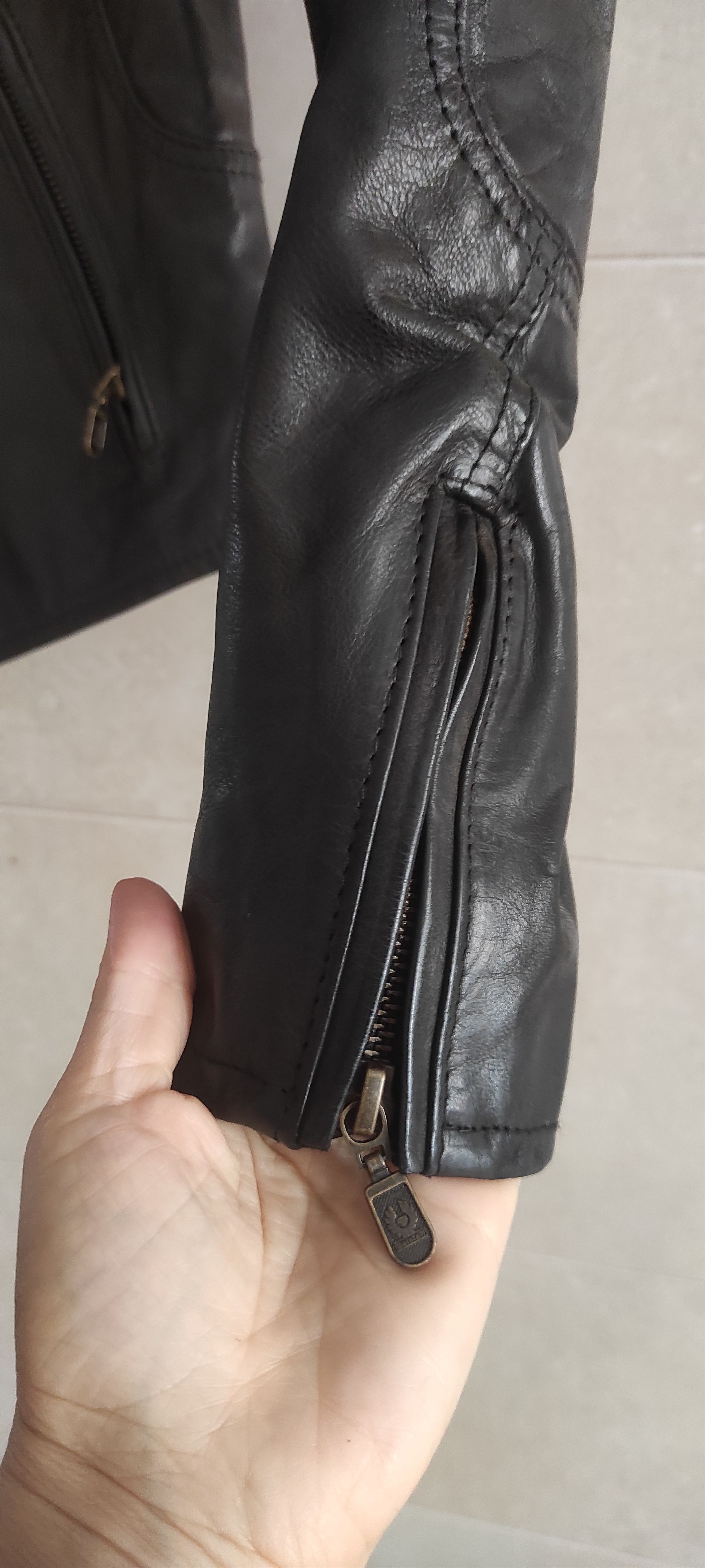 Belstaff Belstaff Leather Jacket Gold Label Black Biker Motorcycle Size S / US 4 / IT 40 - 10 Thumbnail