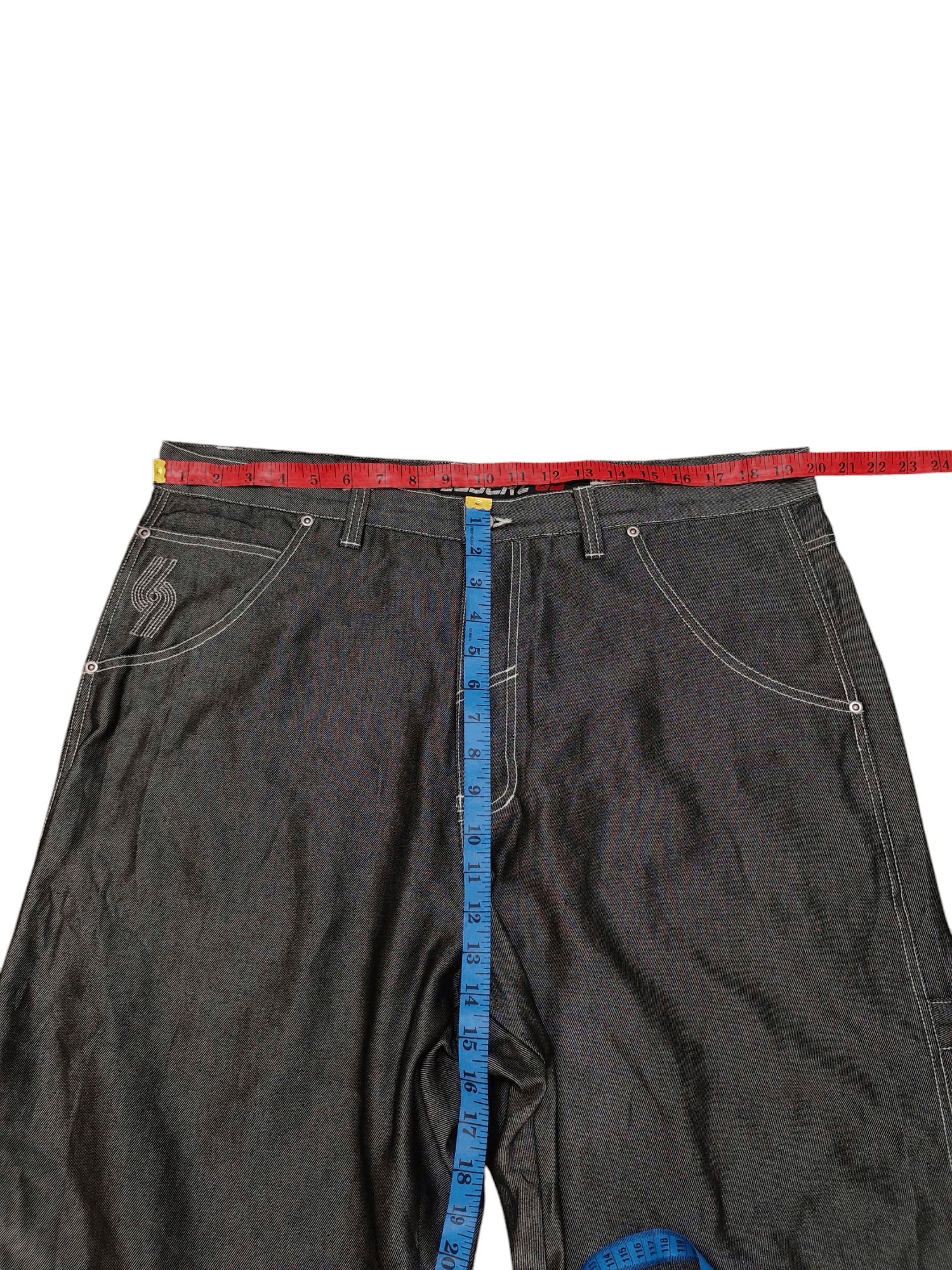 Southpole Baggy Jeans Playerz 69 Carpenter Distress Denim Wide Leg Y2k Size US 40 / EU 56 - 15 Thumbnail
