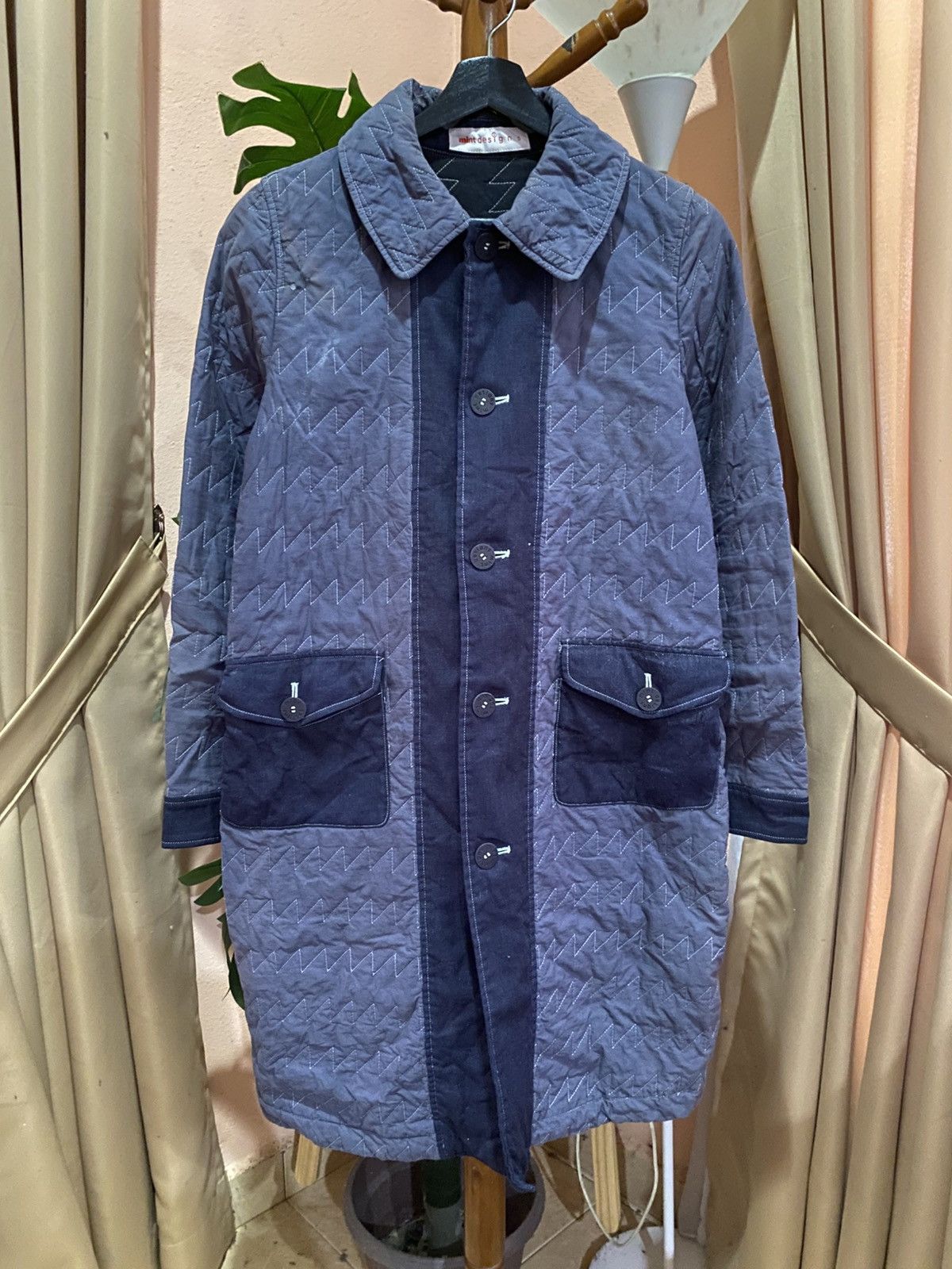 Japanese Brand VINTAGE MINT DESIGN QUILTED JACKET Size US S / EU 44-46 / 1 - 1 Thumbnail