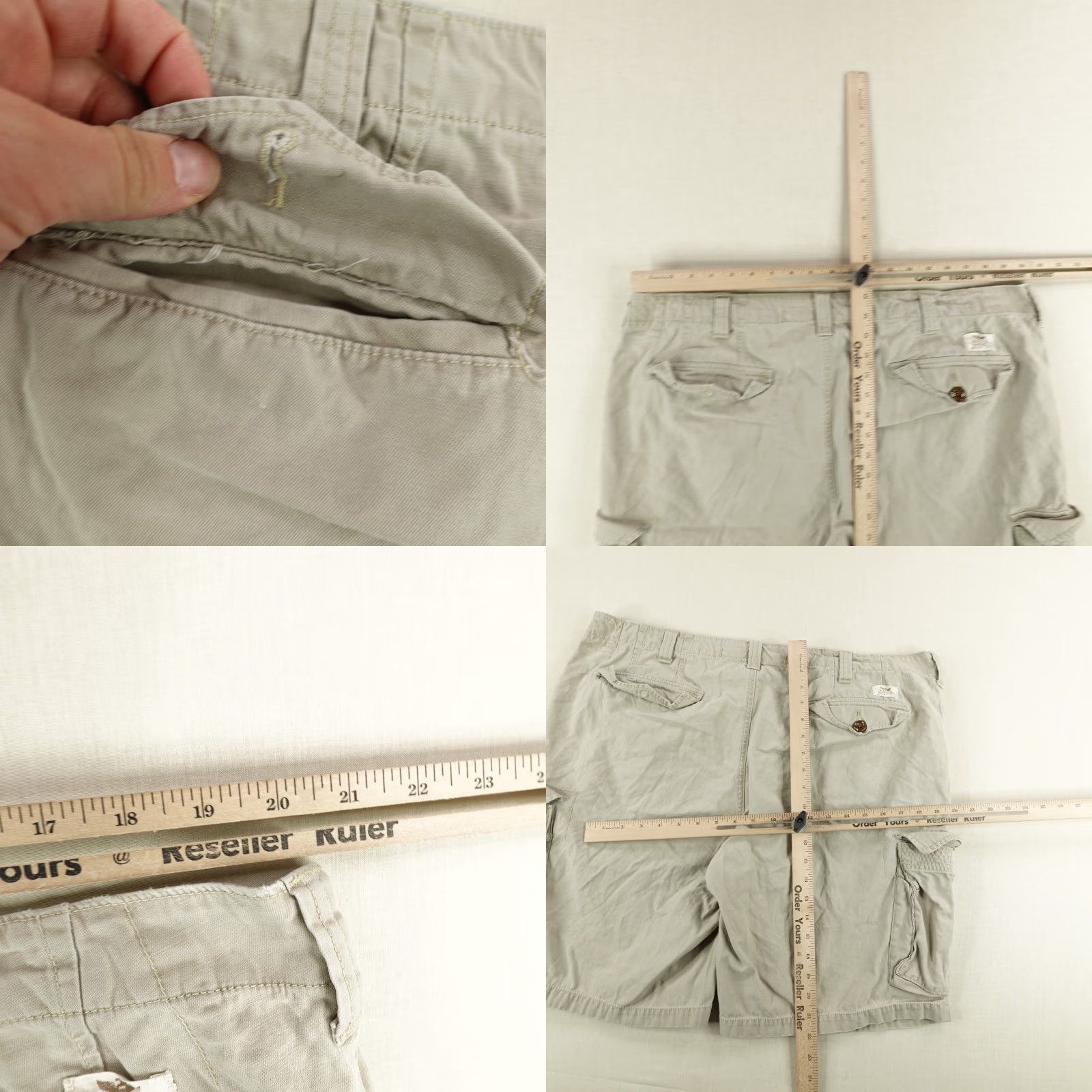 Polo Ralph Lauren VINTAGE Polo Ralph Lauren Cargo Shorts Mens Big & Tall 42 Khaki Canvas Outdoor Casual Size US L / EU 52-54 / 3 - 8 Thumbnail