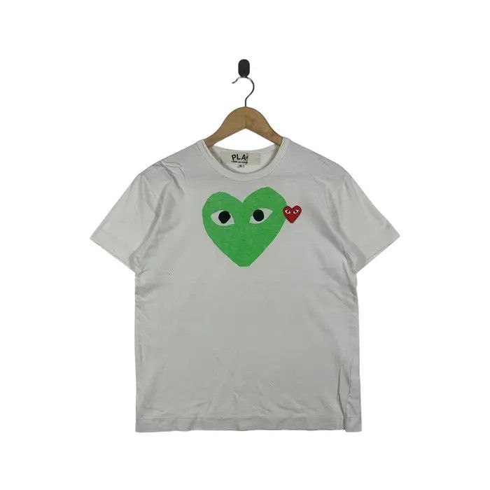 Comme des Garcons Vintage COMME DES GARCONS Play Double Love Tee Shirt Size M / US 6-8 / IT 42-44 - 1 Thumbnail