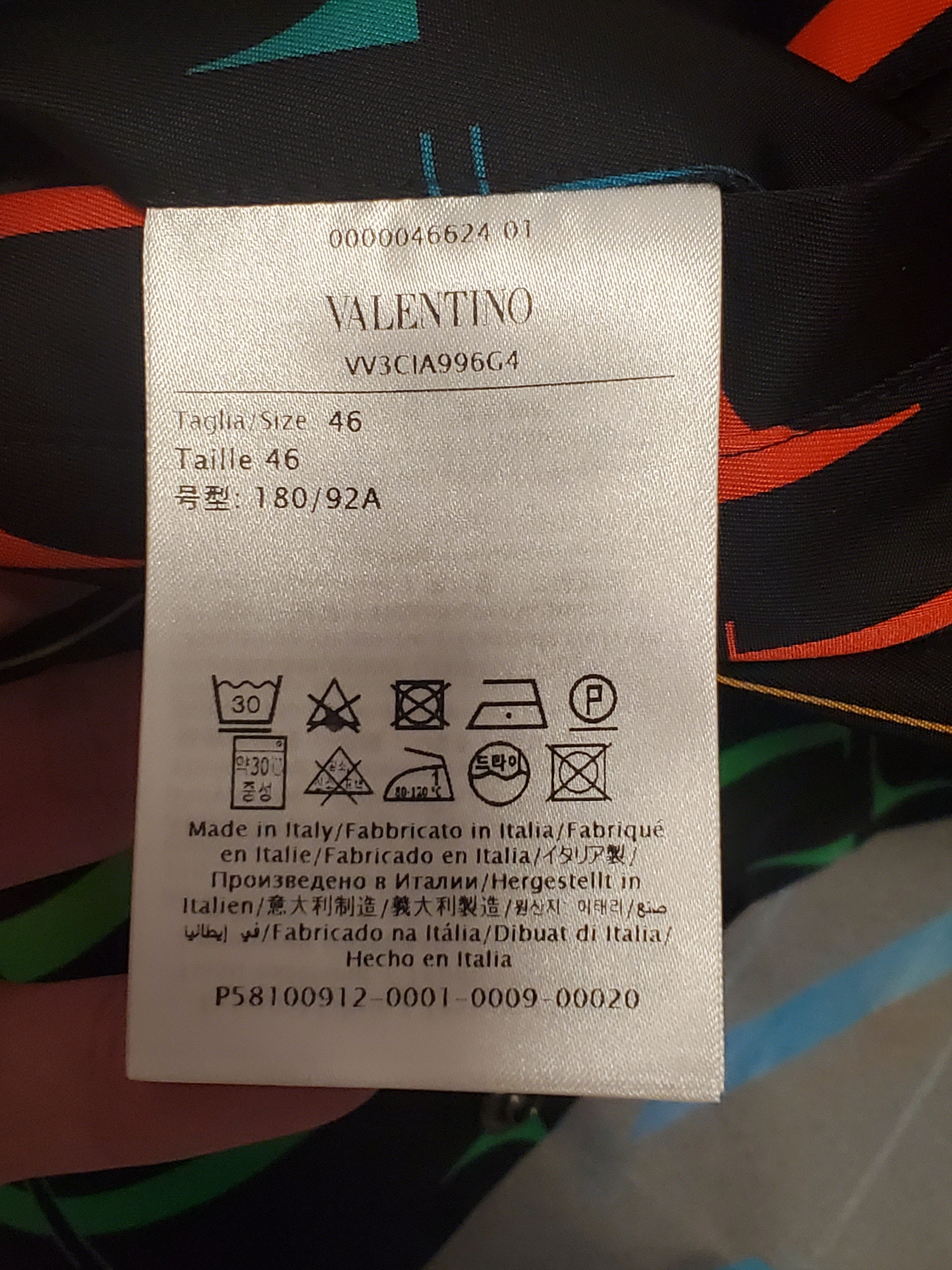 Valentino Oversized "VLTN" Multi Logo Print Overshirt Size US S / EU 44-46 / 1 - 8 Thumbnail