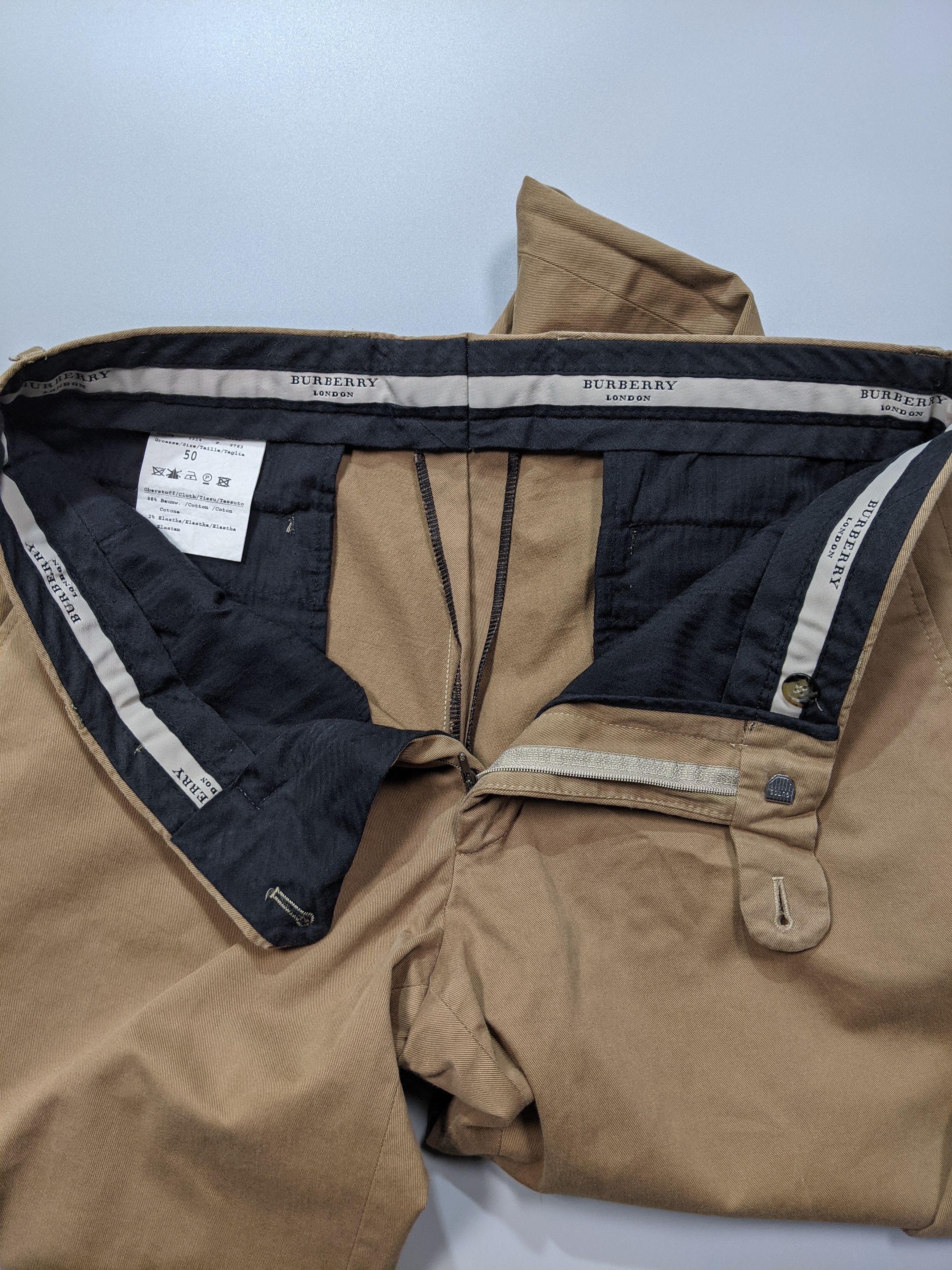 Burberry × Vintage VINTAGE BURBERRY LONDON Brown Dress Pants W32 L33 | 2000s Size US 32 / EU 48 - 6 Thumbnail