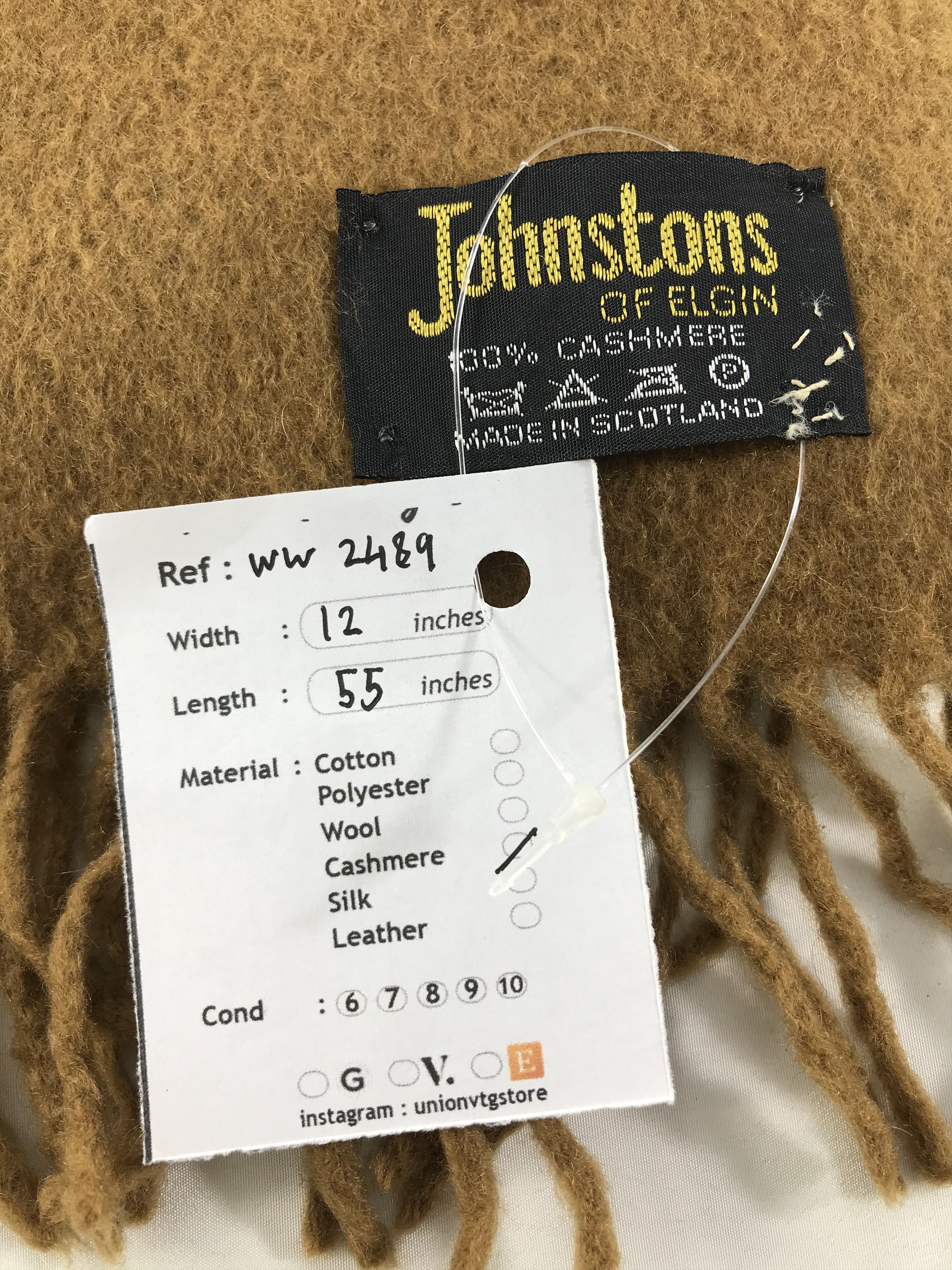 Johnstons Of Elgin Vintage Johnstons Of Elgin Scarf / Muffler / Neckwear WW2489 Size ONE SIZE - 4 Thumbnail