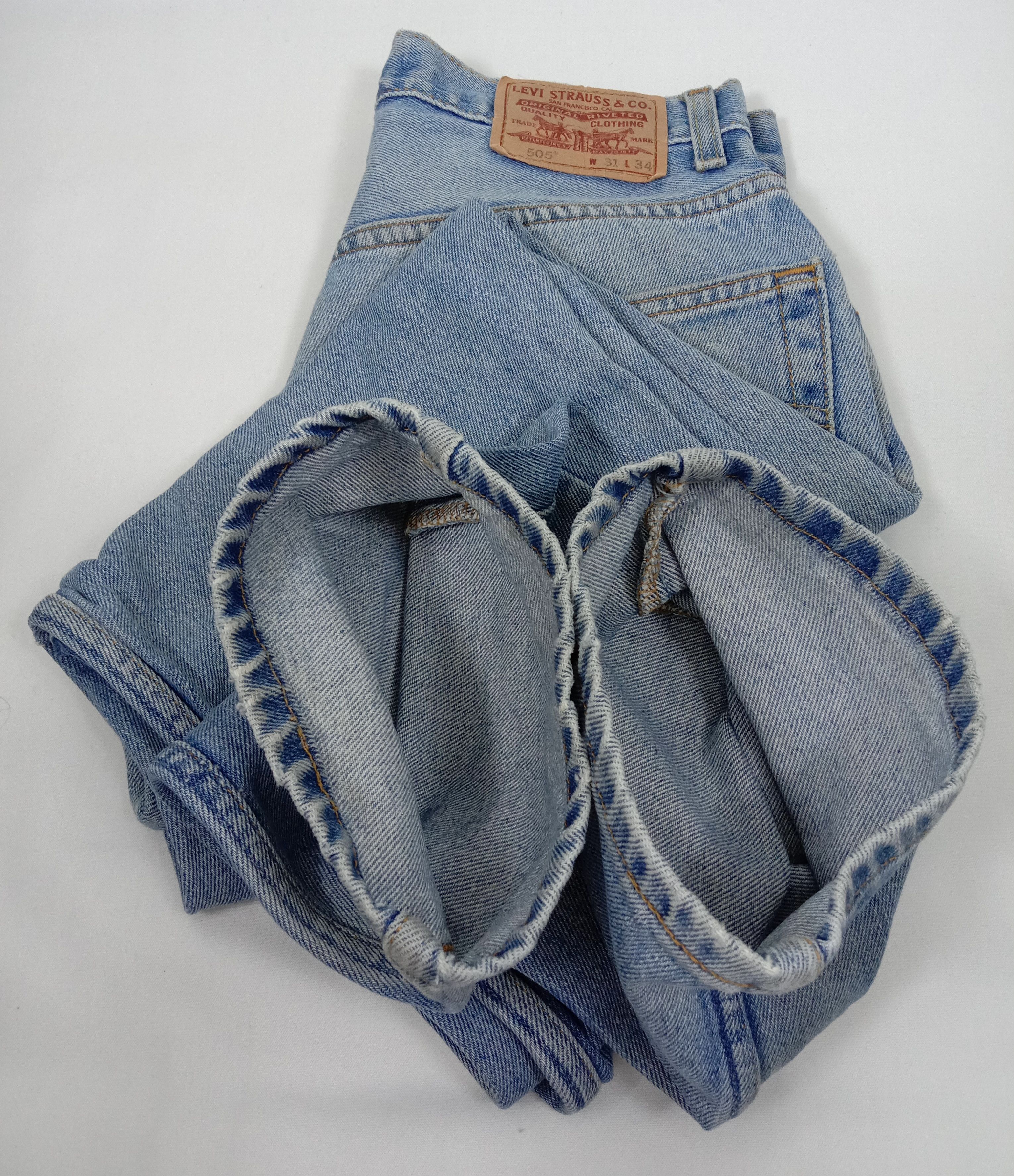 Levi's Vintage Levi's 505 Jeans Light Wash Regular Fit Denim Size US 29 - 15 Thumbnail