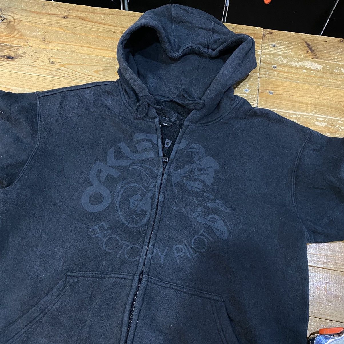 Oakley × Vintage Vintage Oakley Factory Pilot Hoodie Motocross Baggy Japanese Size US S / EU 44-46 / 1 - 3 Thumbnail