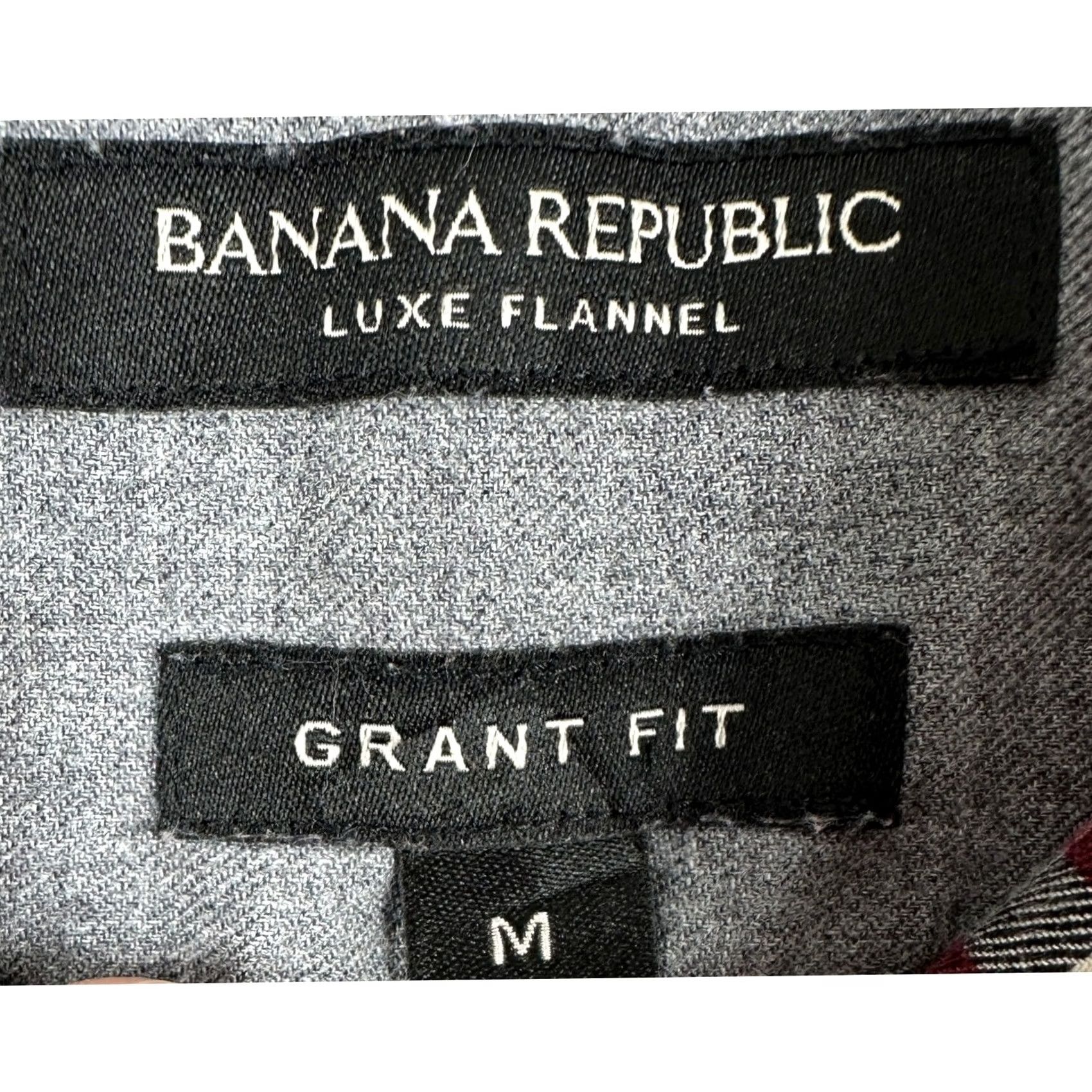 Banana Republic Banana Republic Luxe Shirt Flannel Button Down Mens Medium Red Plaid Grant Fit Shirt Mens Regular Red Plaid Button-Down Size US M / EU 48-50 / 2 - 5 Thumbnail