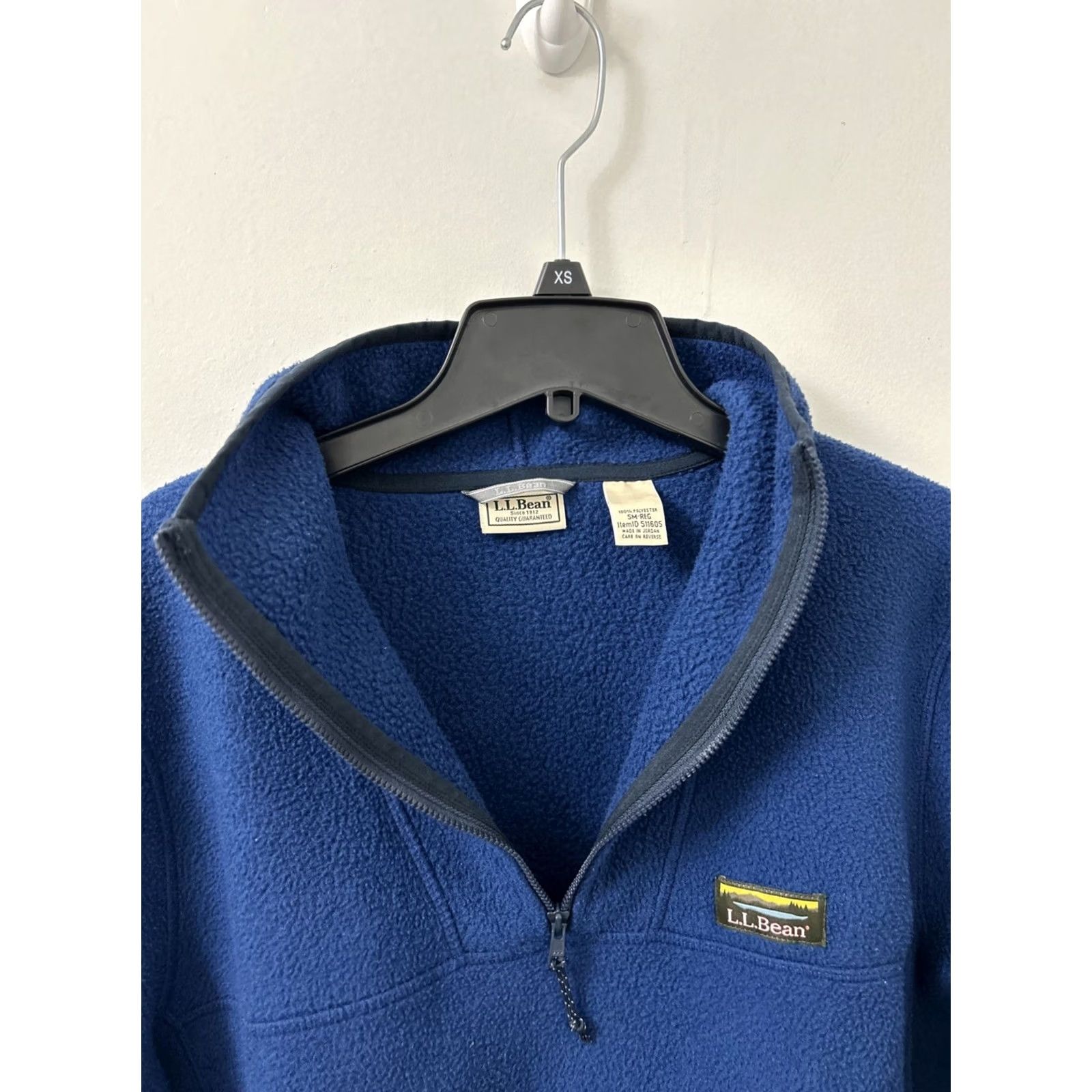 Vintage VINTAGE: No LL Bean Sweater Mens Small Blue Katahdin Fleece Pullover 1/4 Zip Pockets 511605 Size US S / EU 44-46 / 1 - 7 Thumbnail