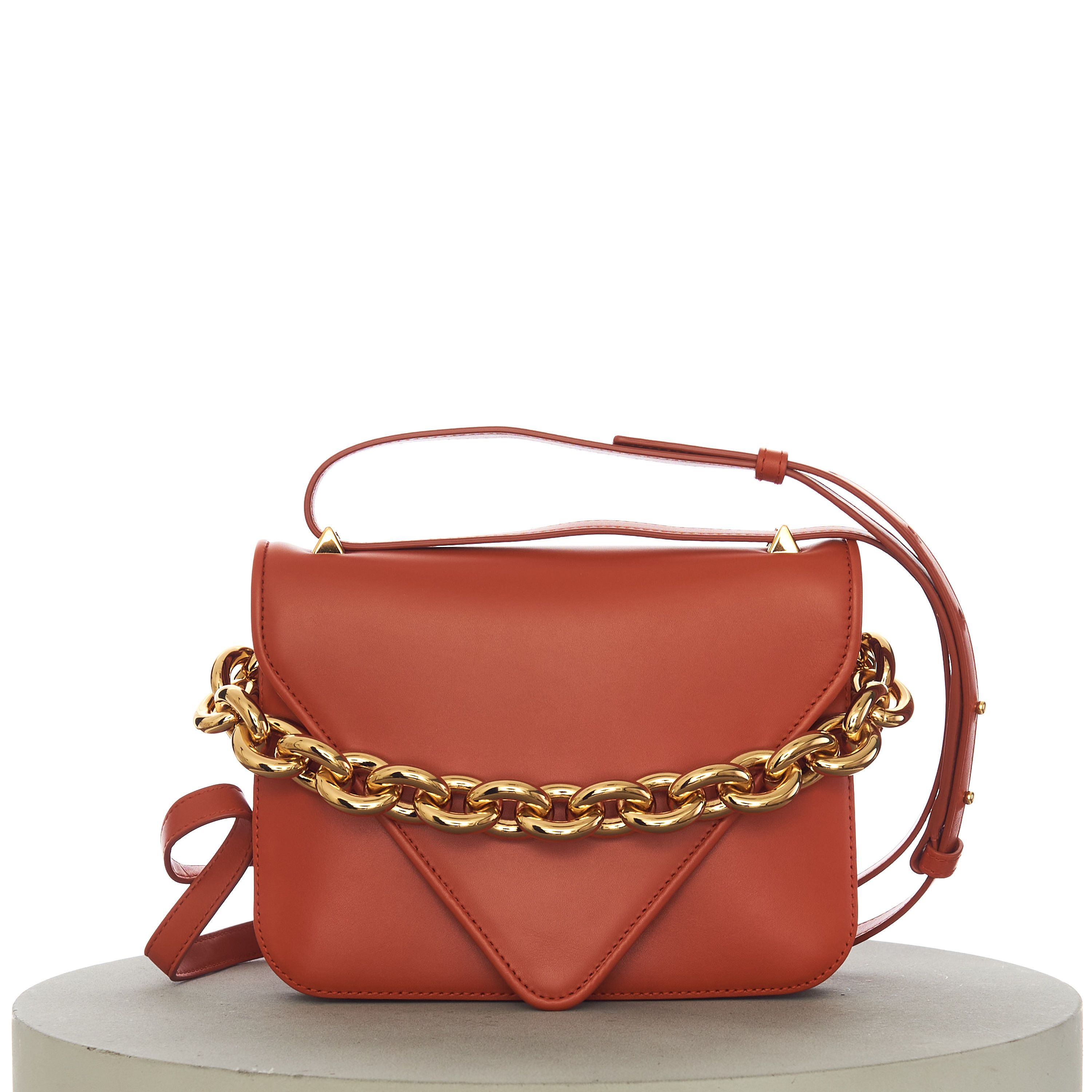 Bottega Veneta MOUNT Small Envelope Chain Bag In Maple Leather Size ONE SIZE - 4 Thumbnail
