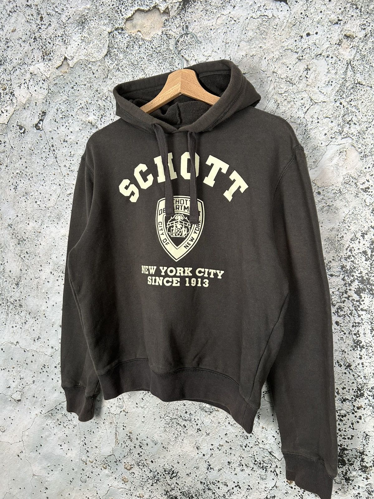 Schott Vintage Schott New York City Hoodie Boxy Baggy Streetwear Size US M / EU 48-50 / 2 - 2 Thumbnail
