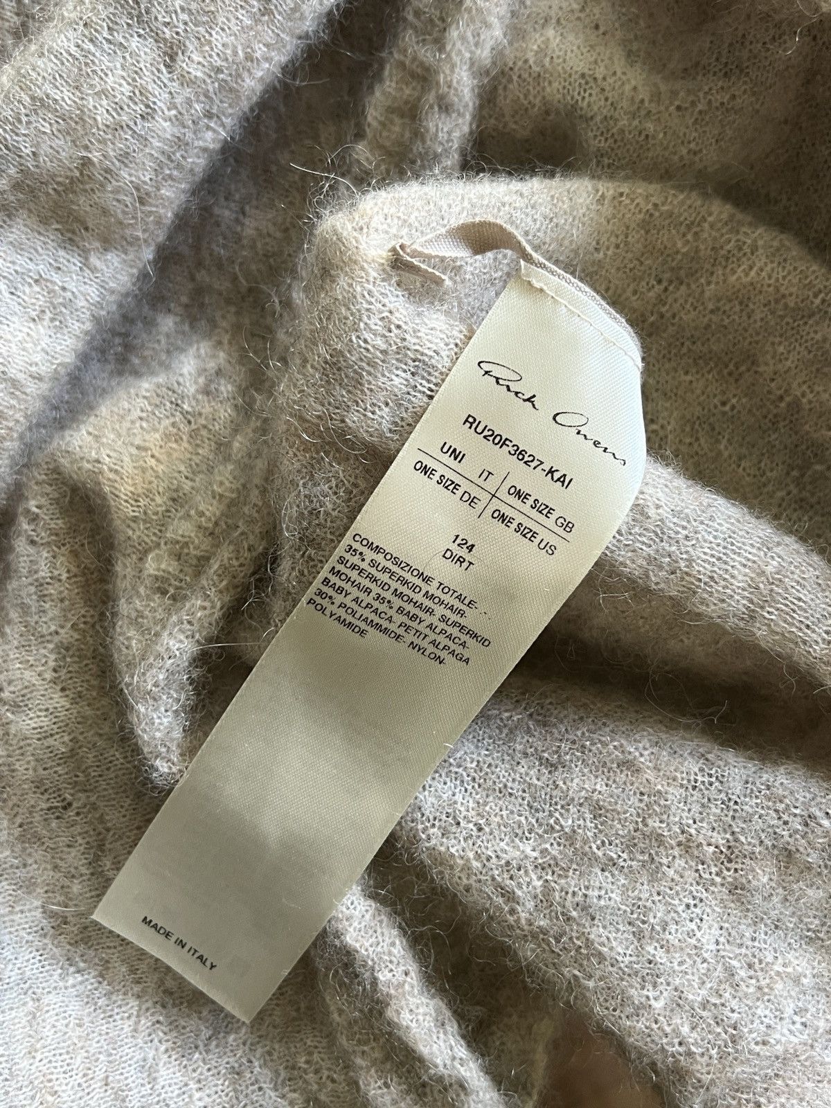 Rick Owens F/W 20 Perfoma - Baby Alpaca / Mohair sweater Size US M / EU 48-50 / 2 - 5 Thumbnail