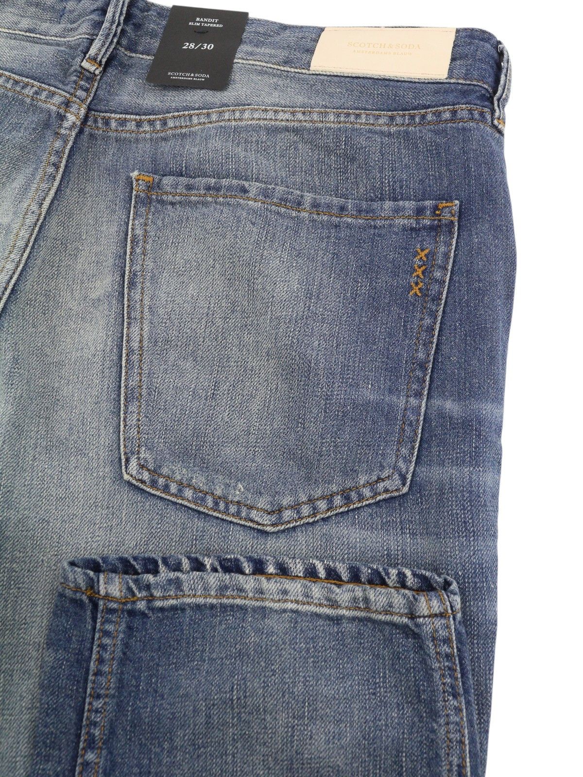 Scotch & Soda BANDIT W28/L30 Blue Linen Blend Slim Tapered 91019 Size 28" / US 6 / IT 42 - 7 Thumbnail