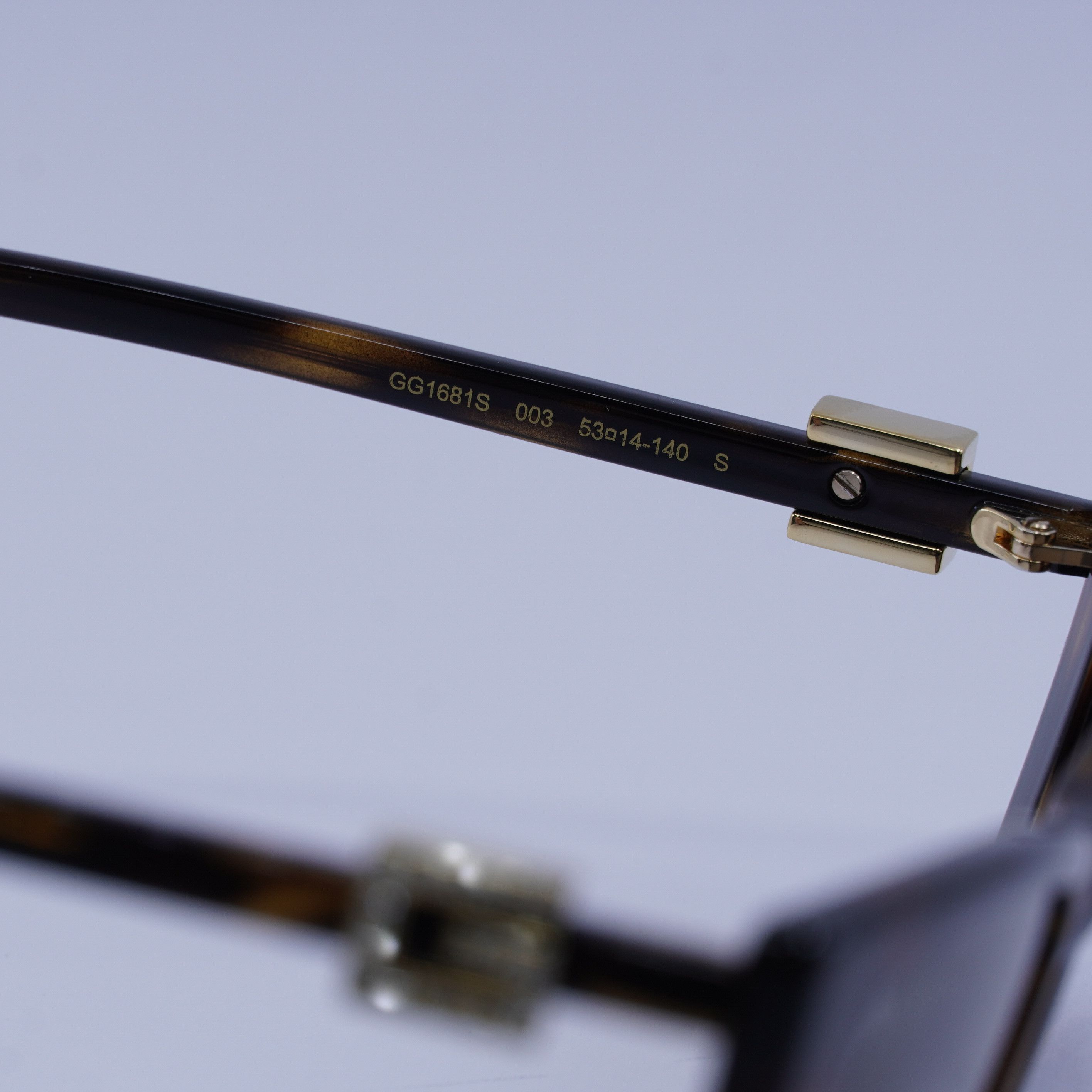 Gucci Gucci GG1681S 003 Sunglasses Havana Cat Eye Frame Size ONE SIZE - 9 Thumbnail