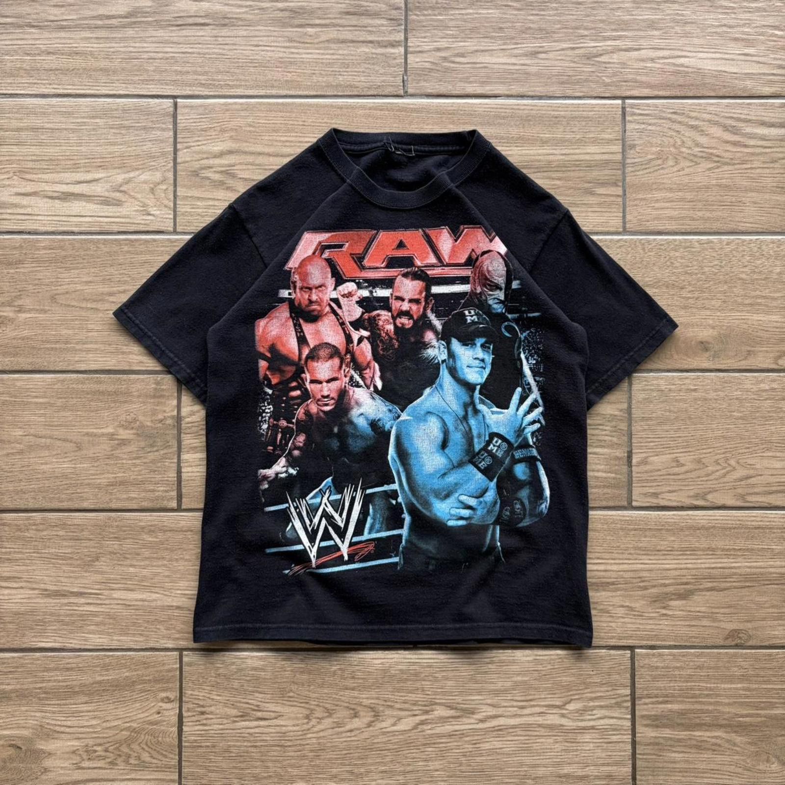 Other Y2K Black WWE RAW Wrestling Promo T-Shirt Size S / US 4 / IT 40 - 1 Thumbnail