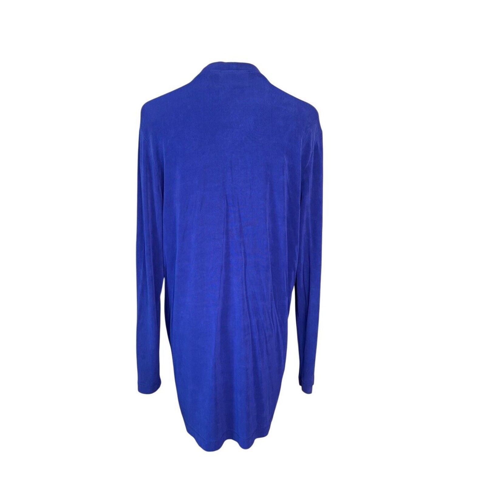 Chicos Chicos Blue Mother of Pearl Long Cardigan sz 2 Large (12-14) Size L / US 10 / IT 46 - 3 Thumbnail