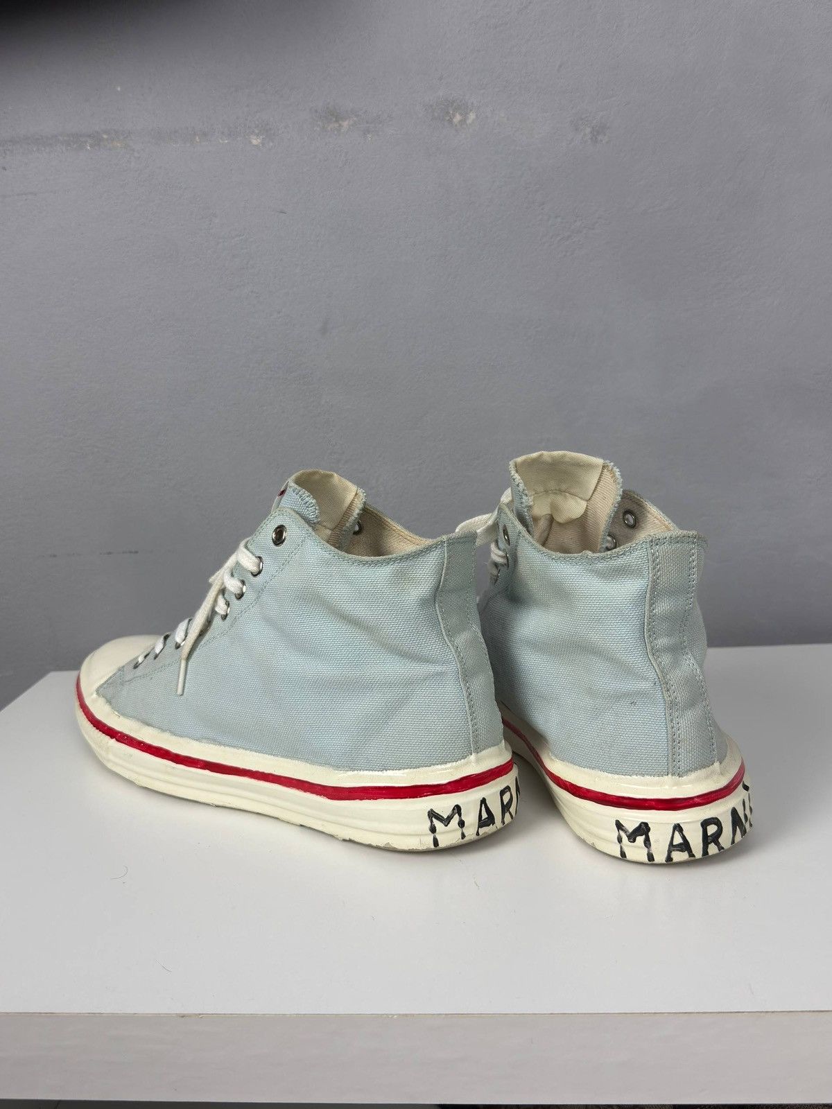 Marni Marni High Top Canvas Sneakers EU 39 Logo Size US 8 / IT 38 - 4 Thumbnail