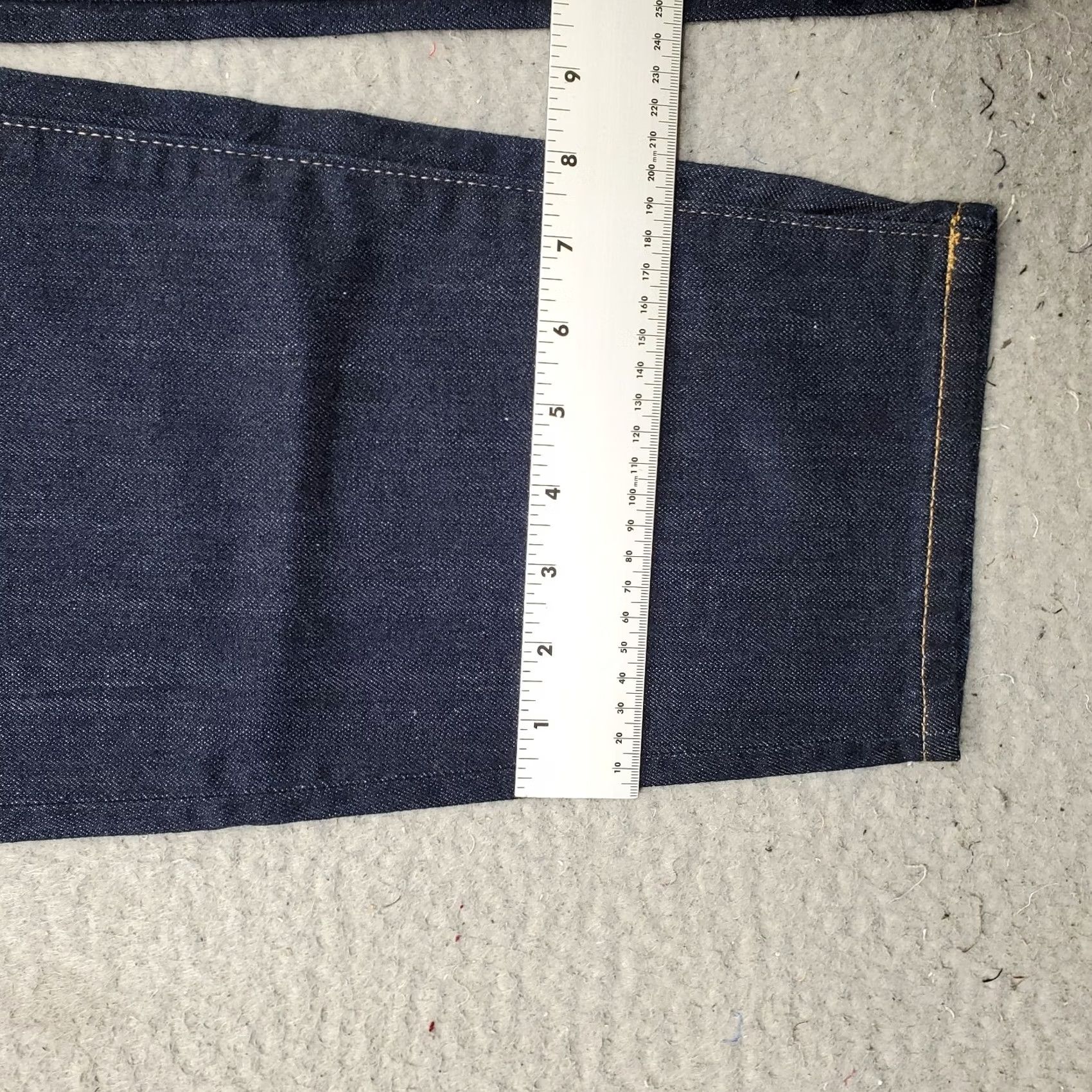 Uniqlo Uniqlo Women Jeans 7 Blue Denim Stretch Relaxed Fit Hi Rise Tapered Leg Jeans Size 28" / US 6 / IT 42 - 5 Thumbnail