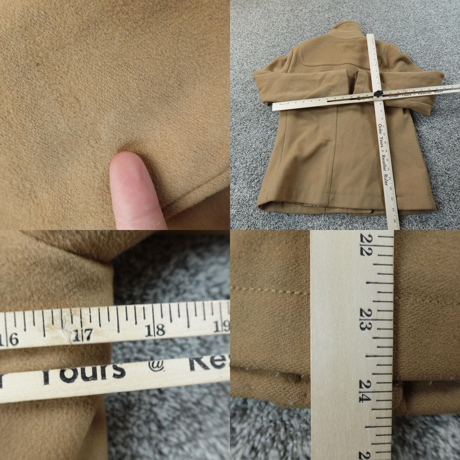 Gap Gap Jacket Pea Coat Womens XS Beige Wool Blend Short Zip Duffle Full Zip Toggle Parka Casual Winter Size XS / US 0-2 / IT 36-38 - 8 Thumbnail