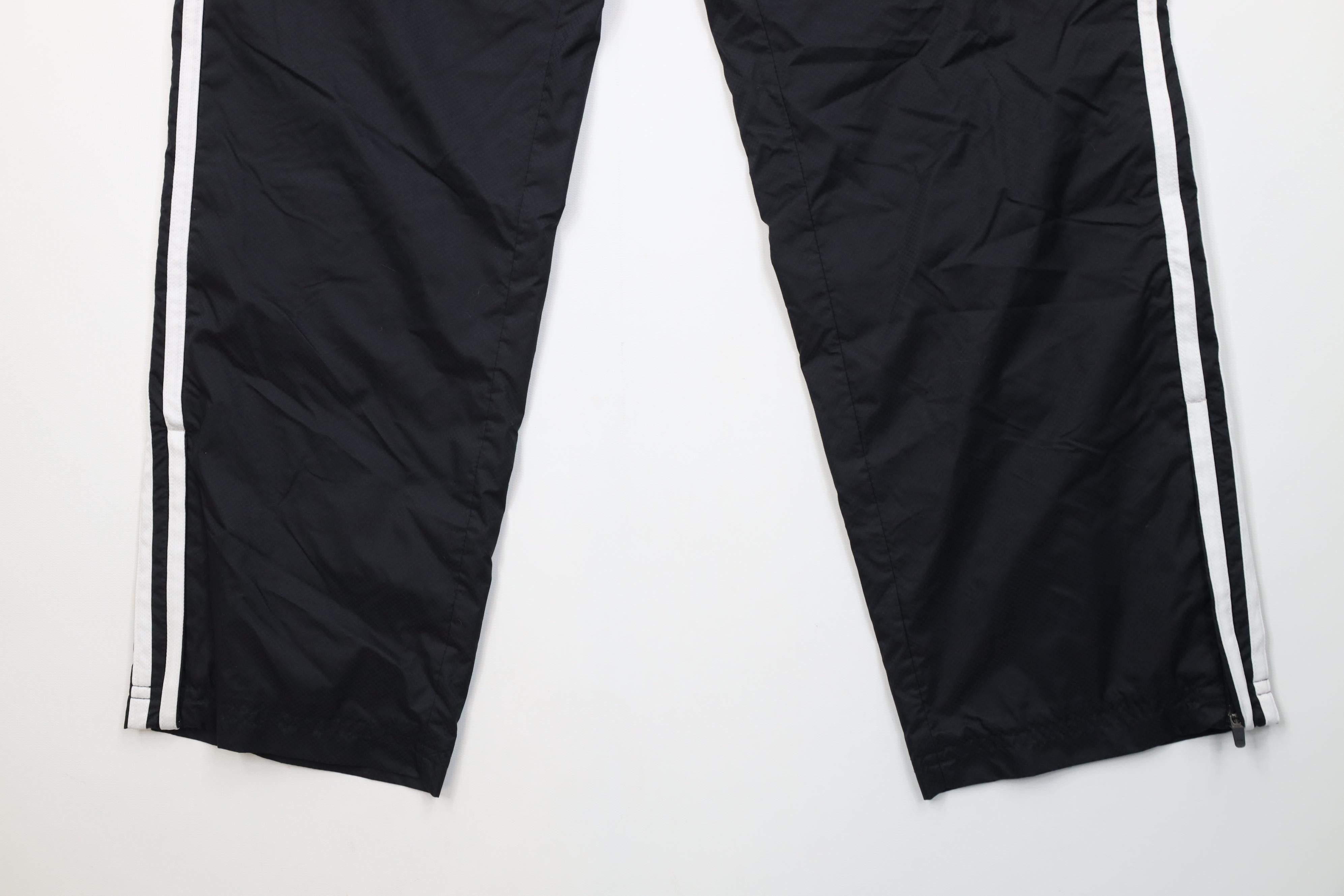 Adidas Vintage Y2K Adidas Striped Lined Windbreaker Pants Black Size US 34 / EU 50 - 4 Thumbnail