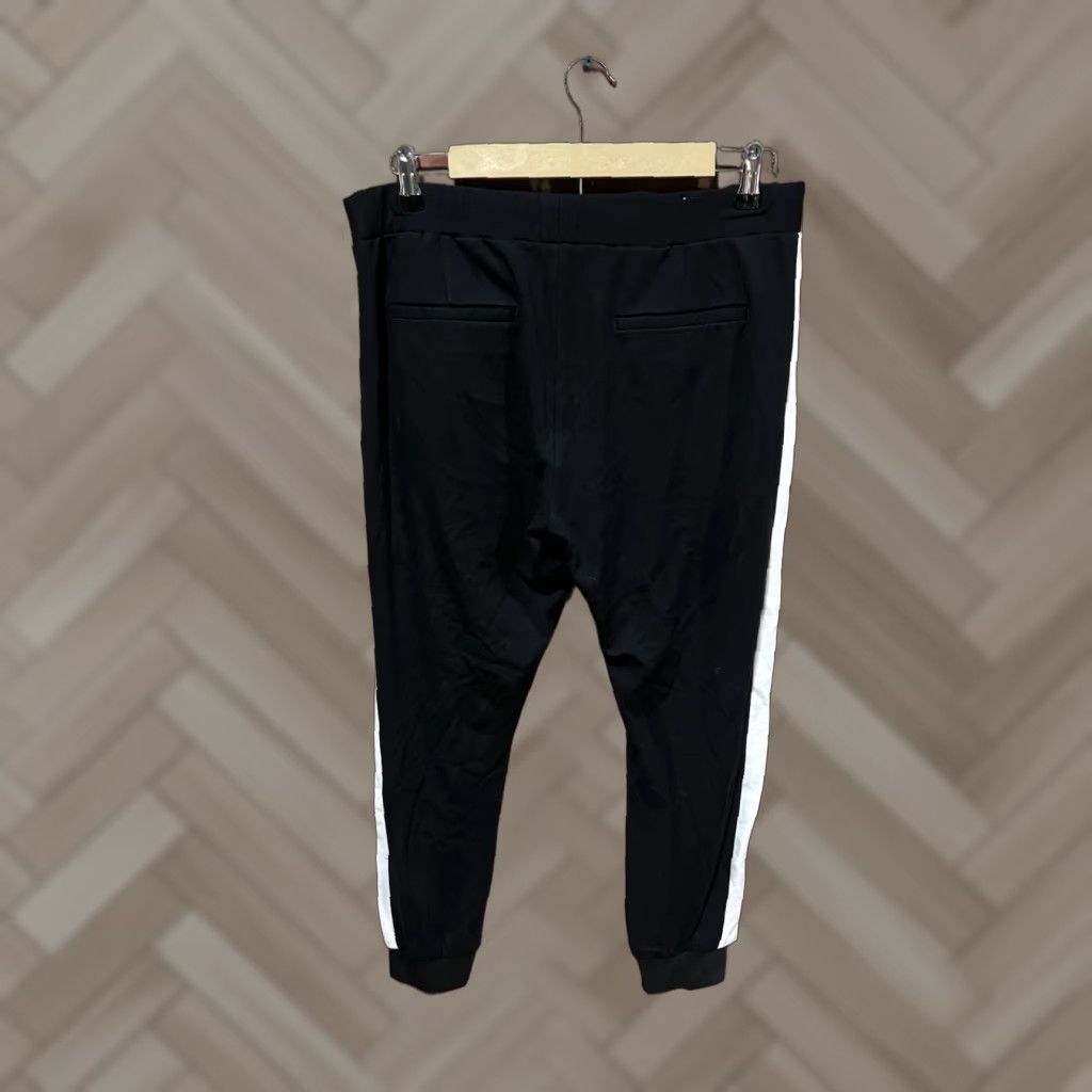 Zara Zara Men Black Sweatpants Jogger Drawstring Large Pants Activewear Size US 33 - 1 Thumbnail