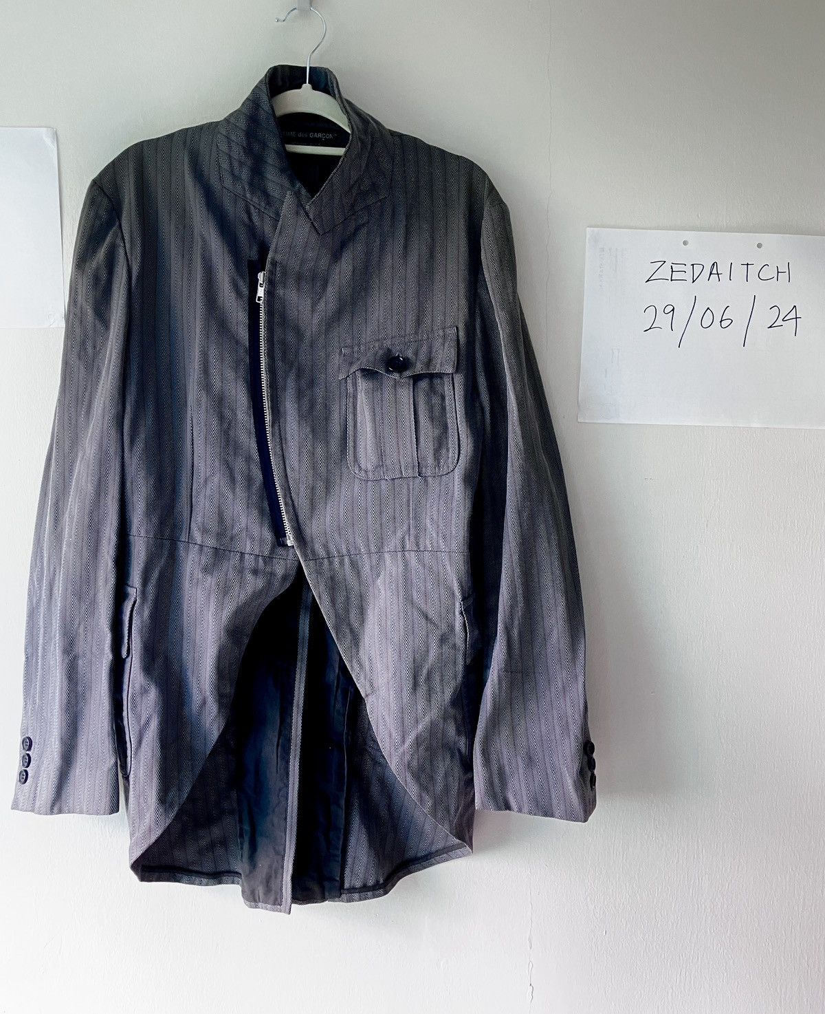 Comme des Garcons Homme Plus Comme des Garçons Homme Plus SS 2003 Boiled Nylon Tailcoat Size 40R - 5 Thumbnail