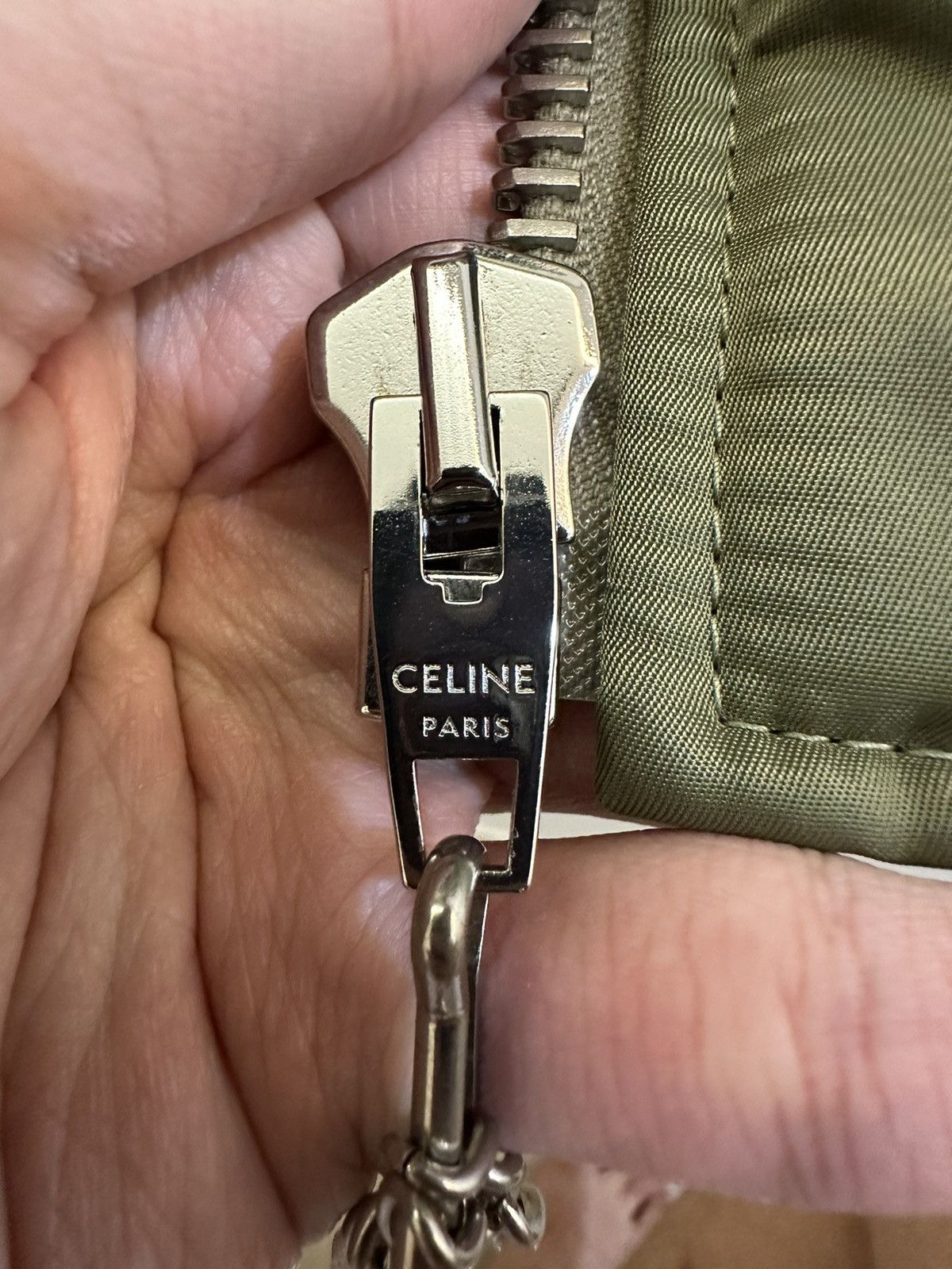 Celine × Hedi Slimane Celine Leather and Nylon MA-1 Bomber Size: 50 Size US M / EU 48-50 / 2 - 7 Thumbnail