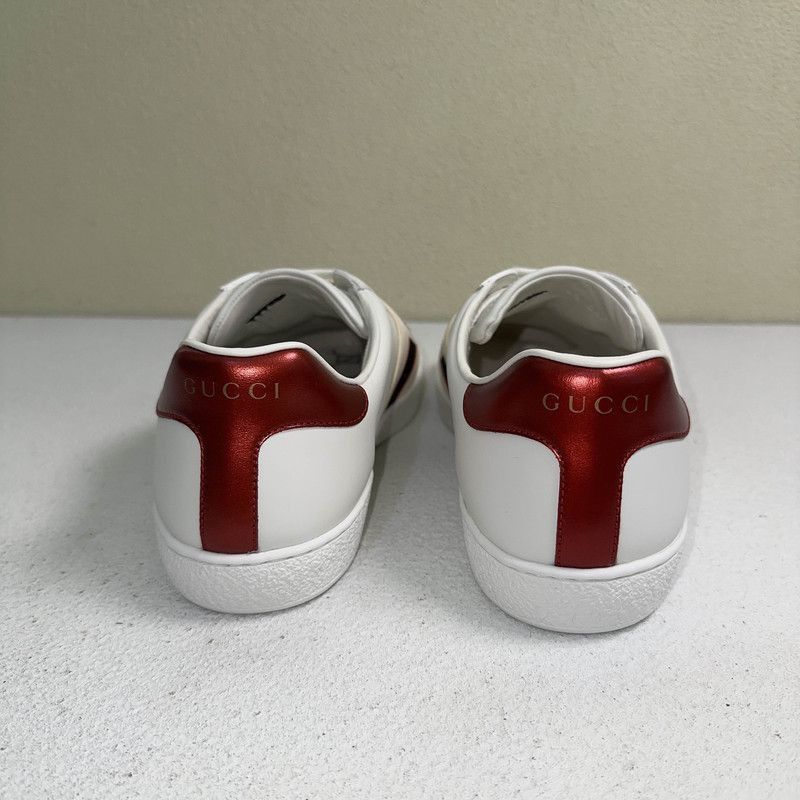 Gucci Gucci Ace Leather Low-Top Sneakers for Men - Size US 7.5 / EU 40-41 - 3 Thumbnail