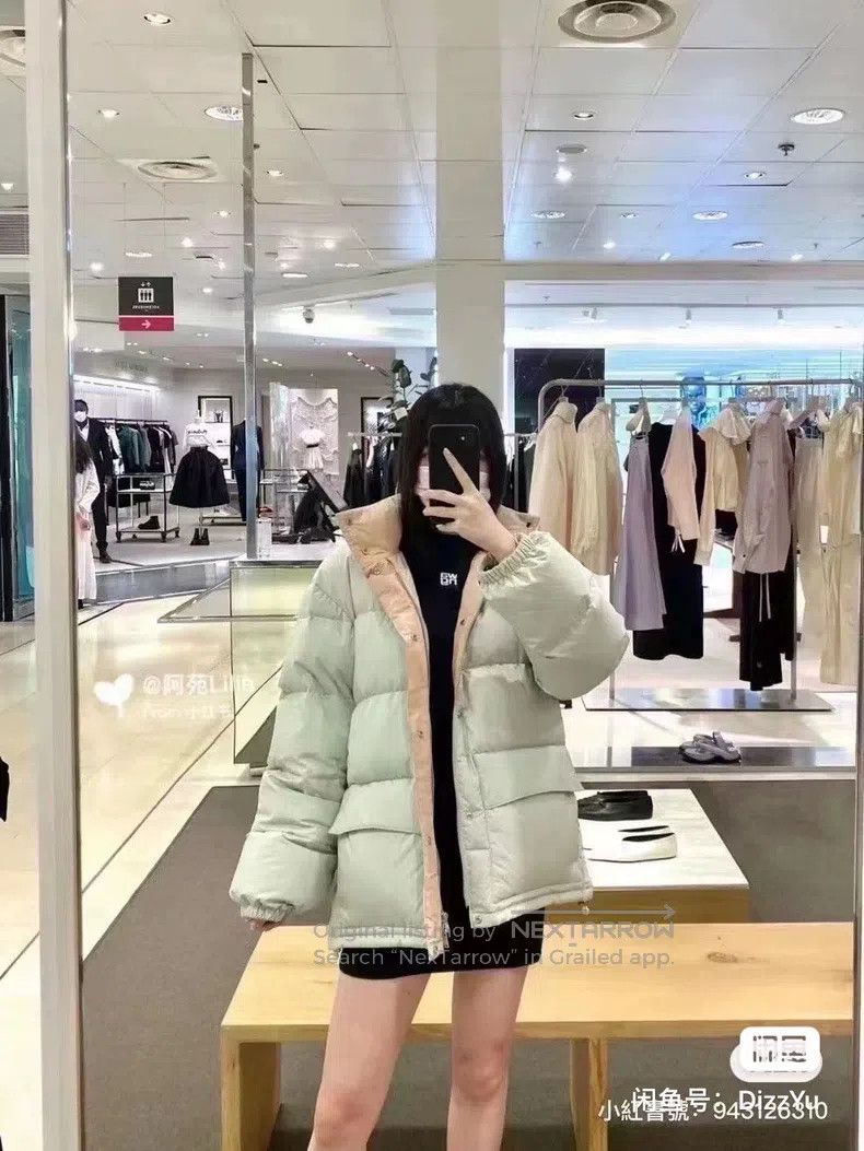 Jil Sander Jil Sander Green half high collar down jacket Size S / US 4 / IT 40 - 4 Thumbnail