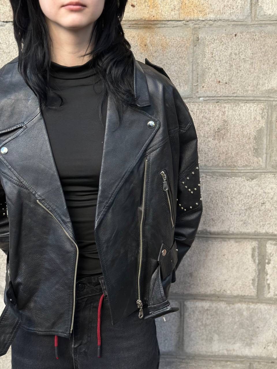 Genuine Leather VTG Women’s Jacket Racing Leather Size 40 L Y2K 00s UsA Hype Size L / US 10 / IT 46 - 5 Thumbnail
