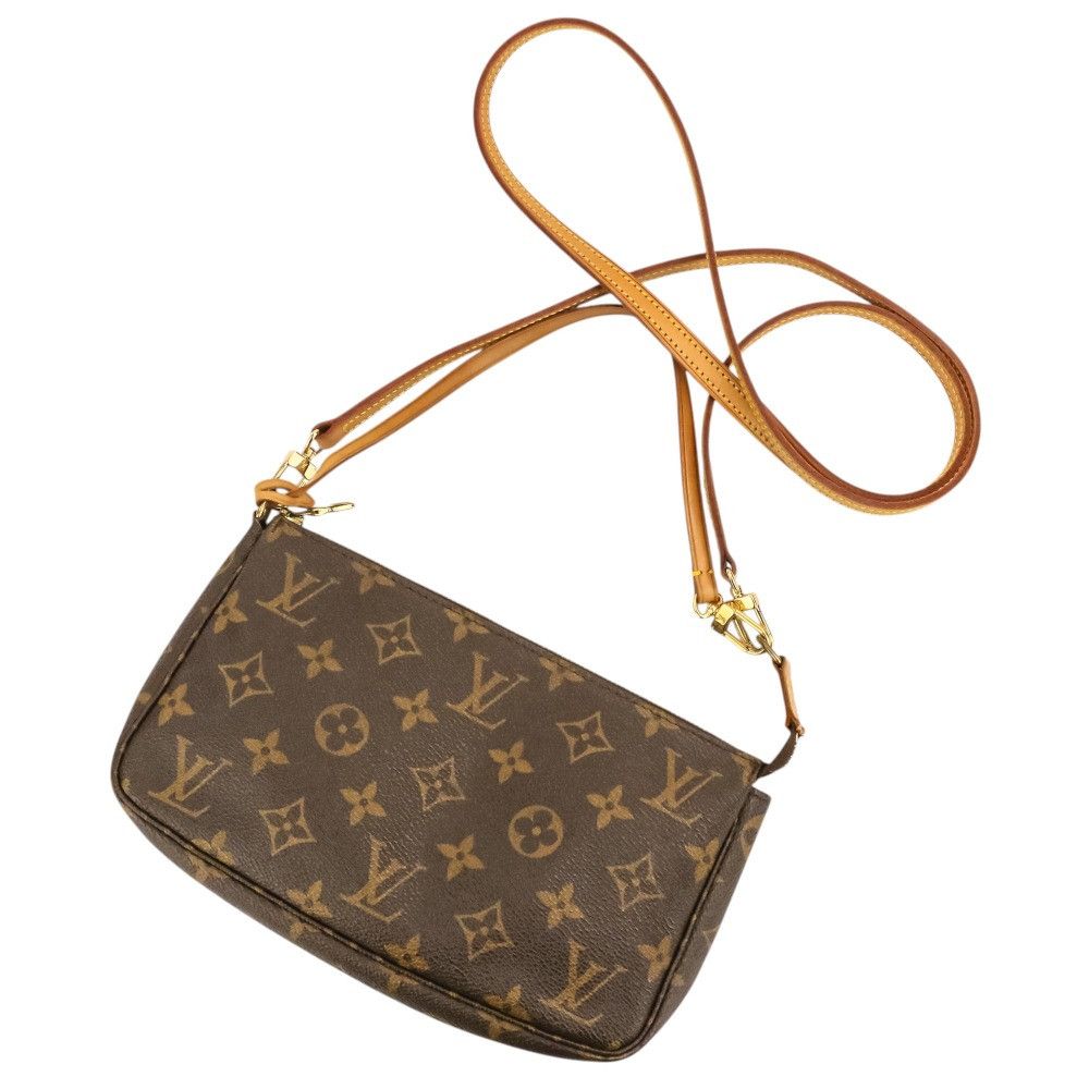 Louis Vuitton Louis Vuitton Louis Vuitton Pochette Accessoires Monogram bag Textile Crossbody Bag M51980 DUTY FREE for USA Size ONE SIZE - 1 Thumbnail