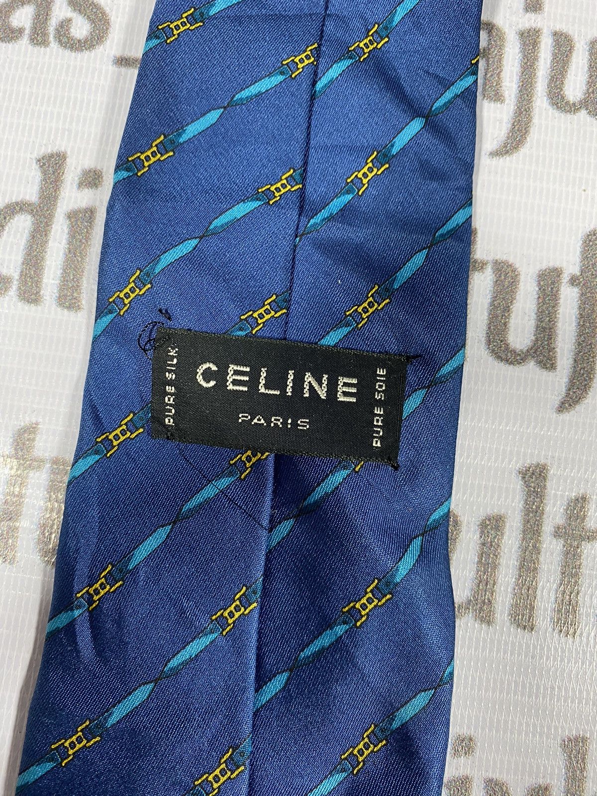 Celine Celine Paris Monogram Tie Size ONE SIZE - 7 Thumbnail